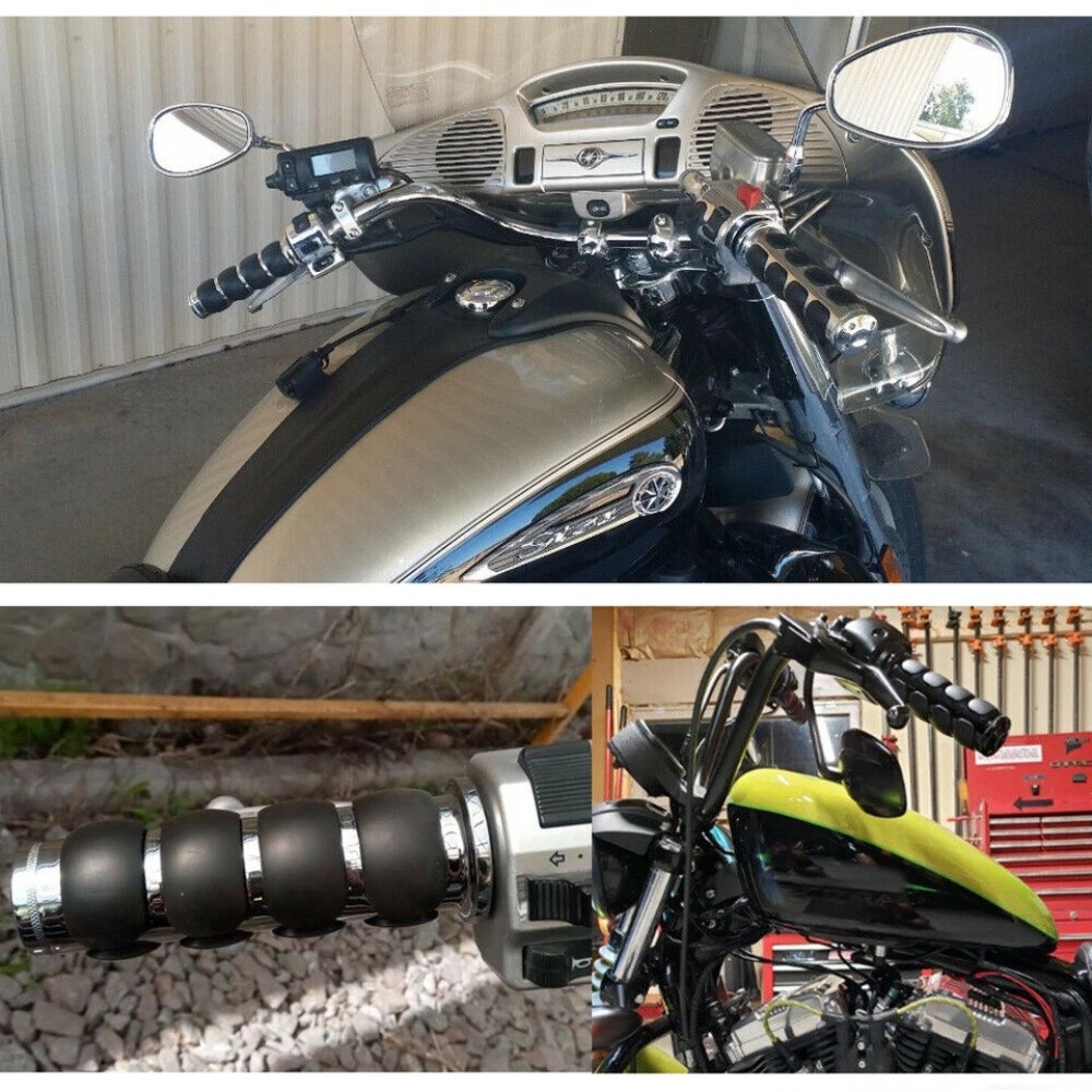 For Harley Road King Softail Electra Glide 1″ Motorcycle Handle Bar Hand Grips
