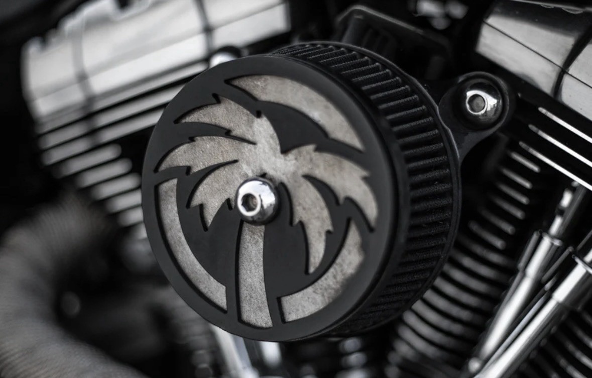 HEATWAVE VISUAL HARLEY AIR CLEANER COVER BIG SUCKER FXD DYNA FXR FXDX FILTER