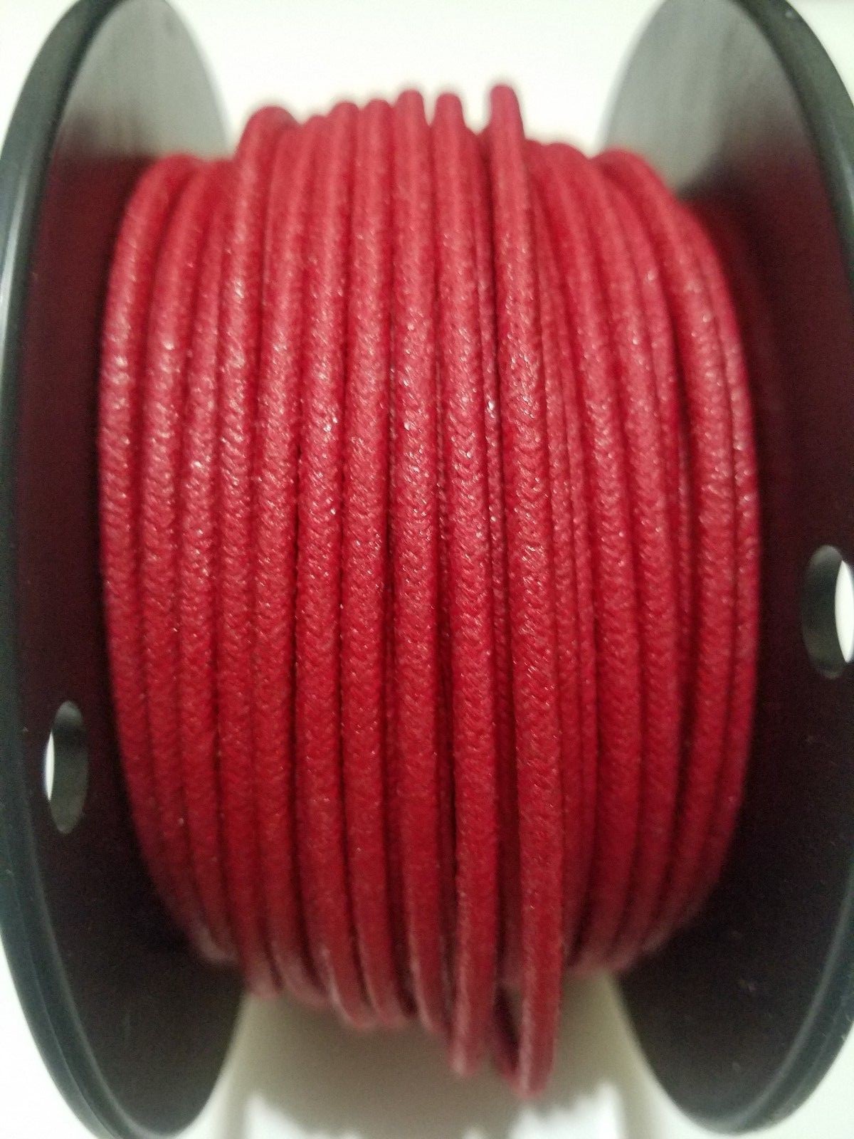 10 feet Vintage Braided Cloth Covered Primary Wire 10 gauge 10ga ga Solid Red