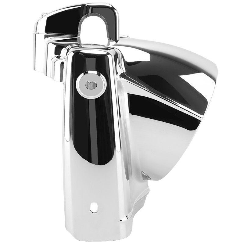 Chrome 7″ Round Headlight Nacelle Cover For Harley Road King Classic 2014-2023