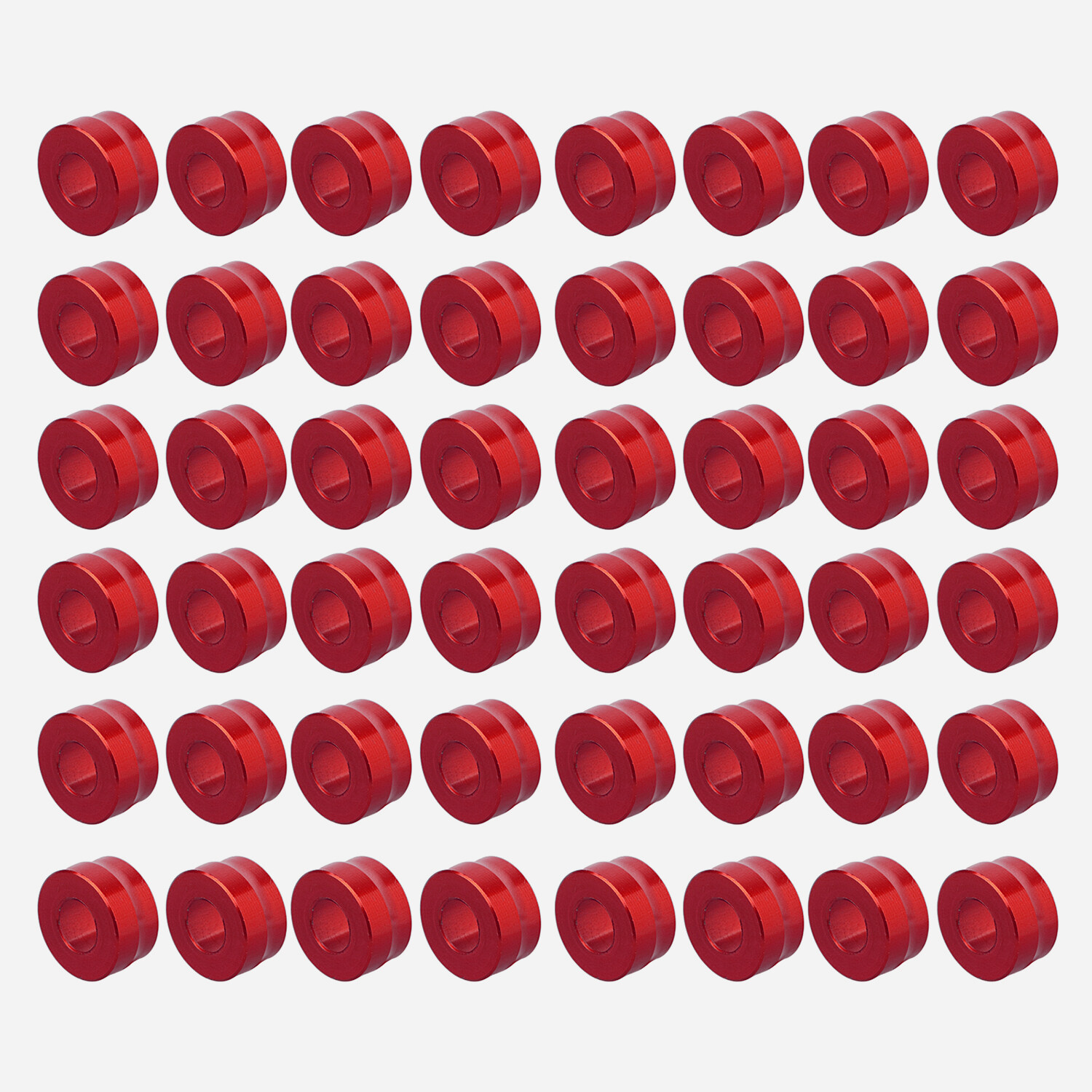 48X Red Engine Bolt Cover Caps For Harley Touring Electra Road Street Glide FLHX