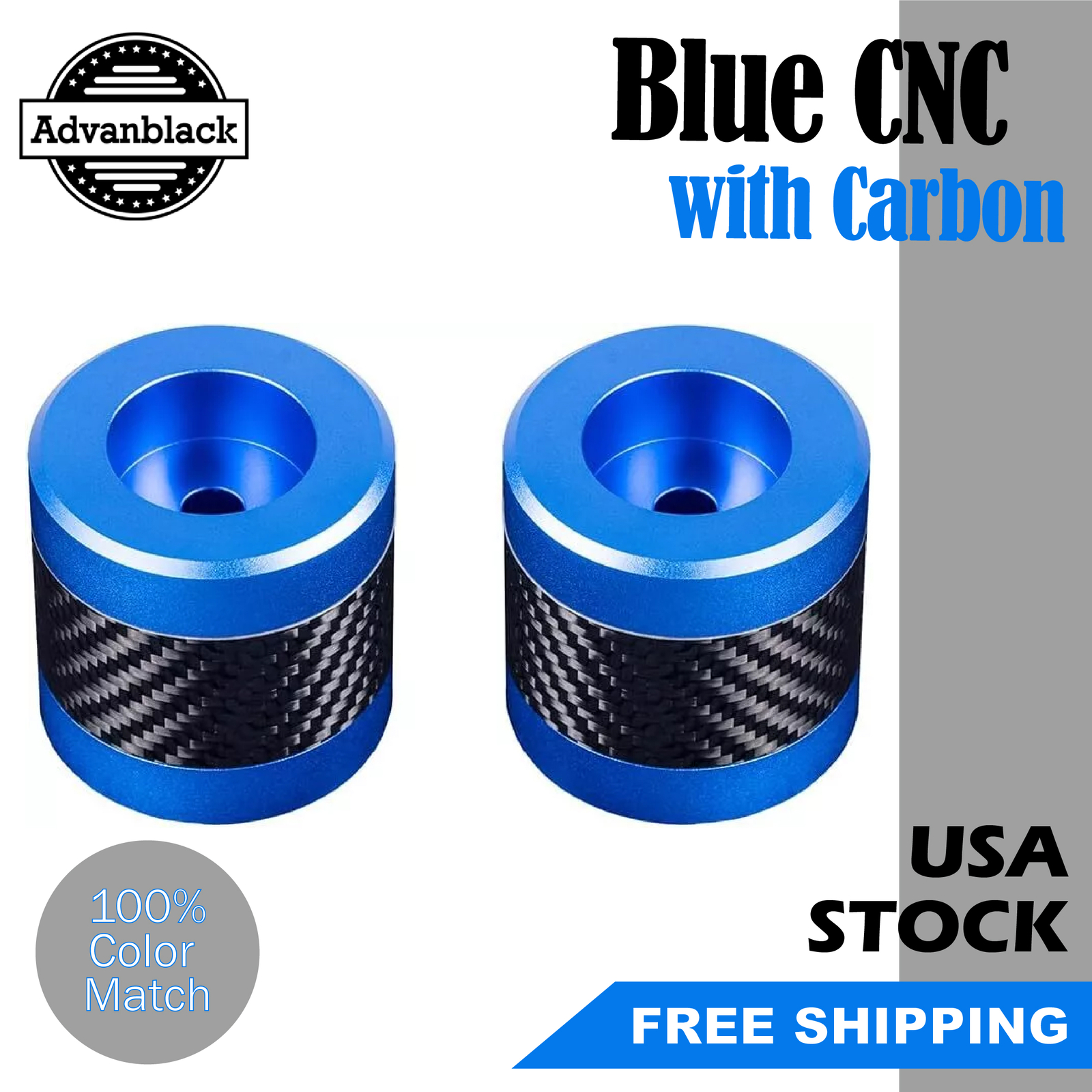 ProTek Machined Blue CNC Alumium w/ Carbon Fiber Inlay Crash Bar Slider