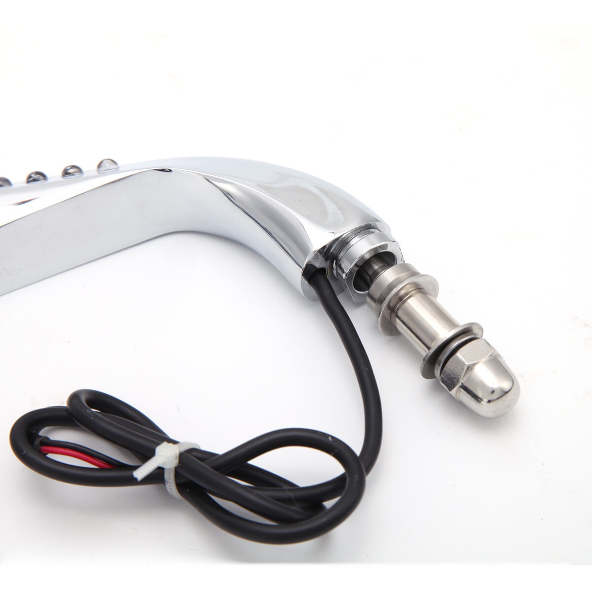 Left & Right Motorcycle Rearview Mirrors w/ LED Turn Signal for Harley Davidson