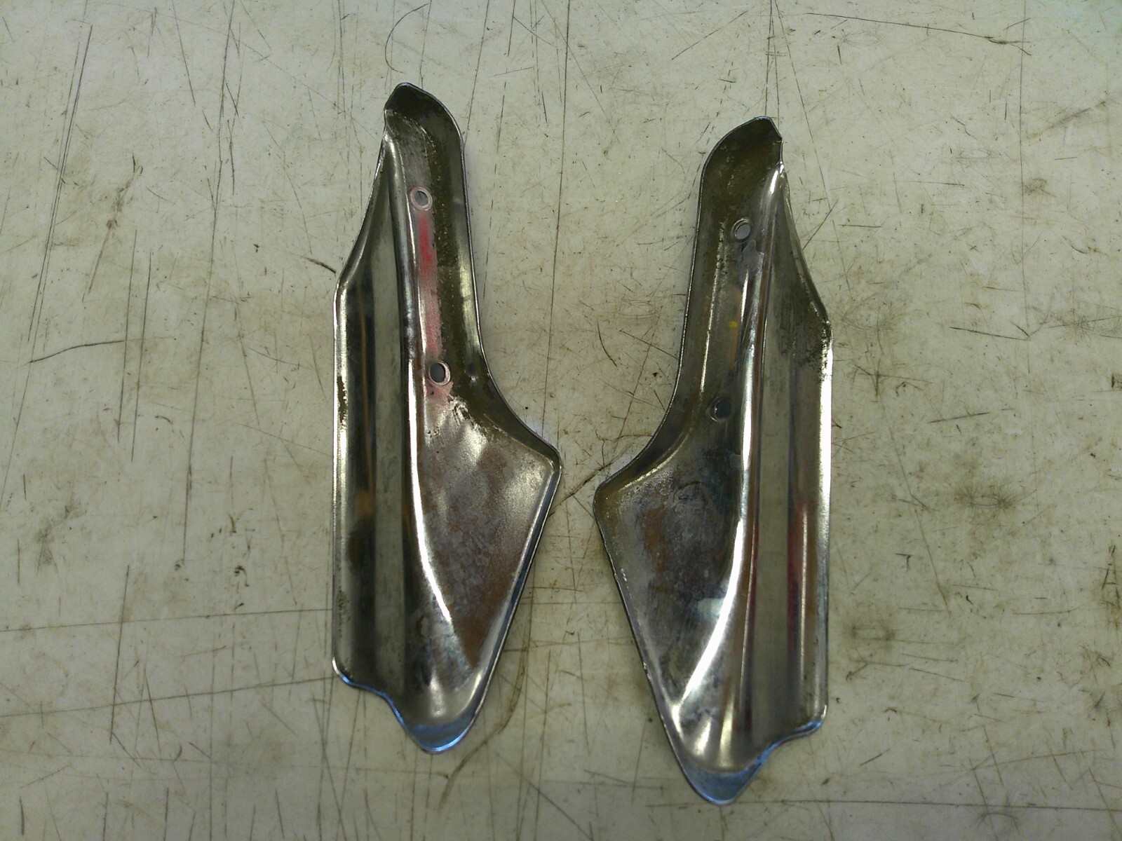2004-2007 Triumph rocket 3 left right front fork chrome cover trim