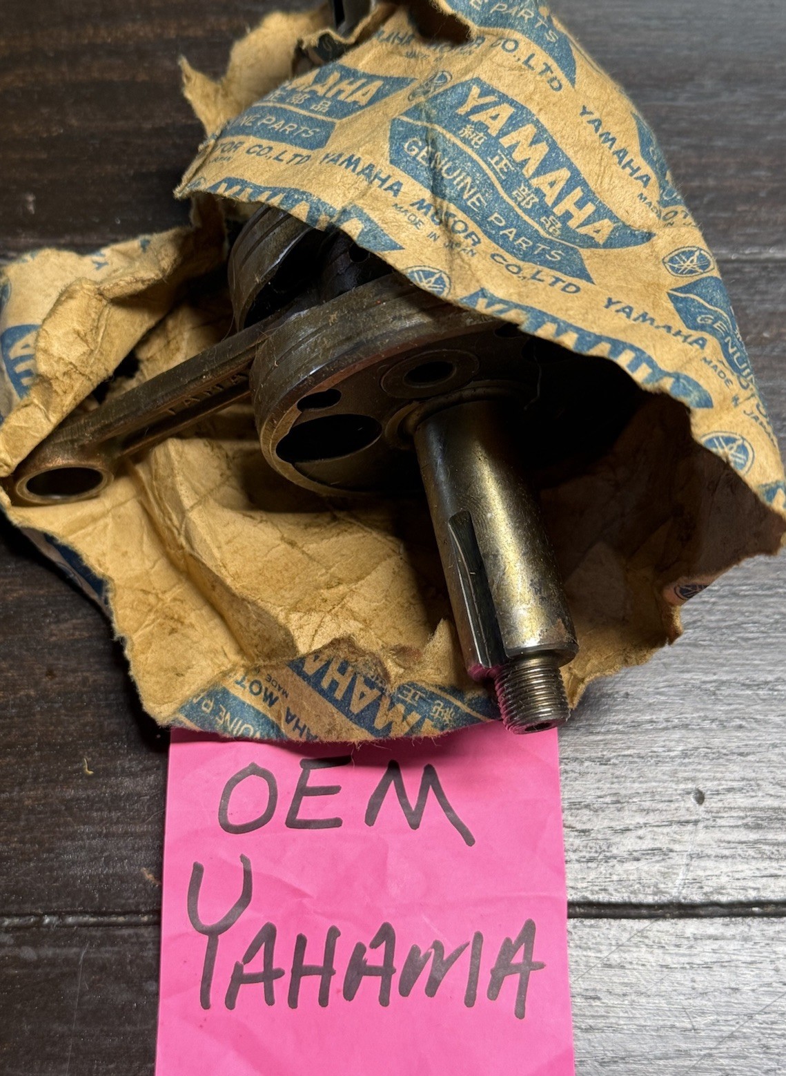 Yamaha 60 Yz80 1971 1972 JT1 JT2 New NOS Crank Assembly 1974 1975 1976 For Parts
