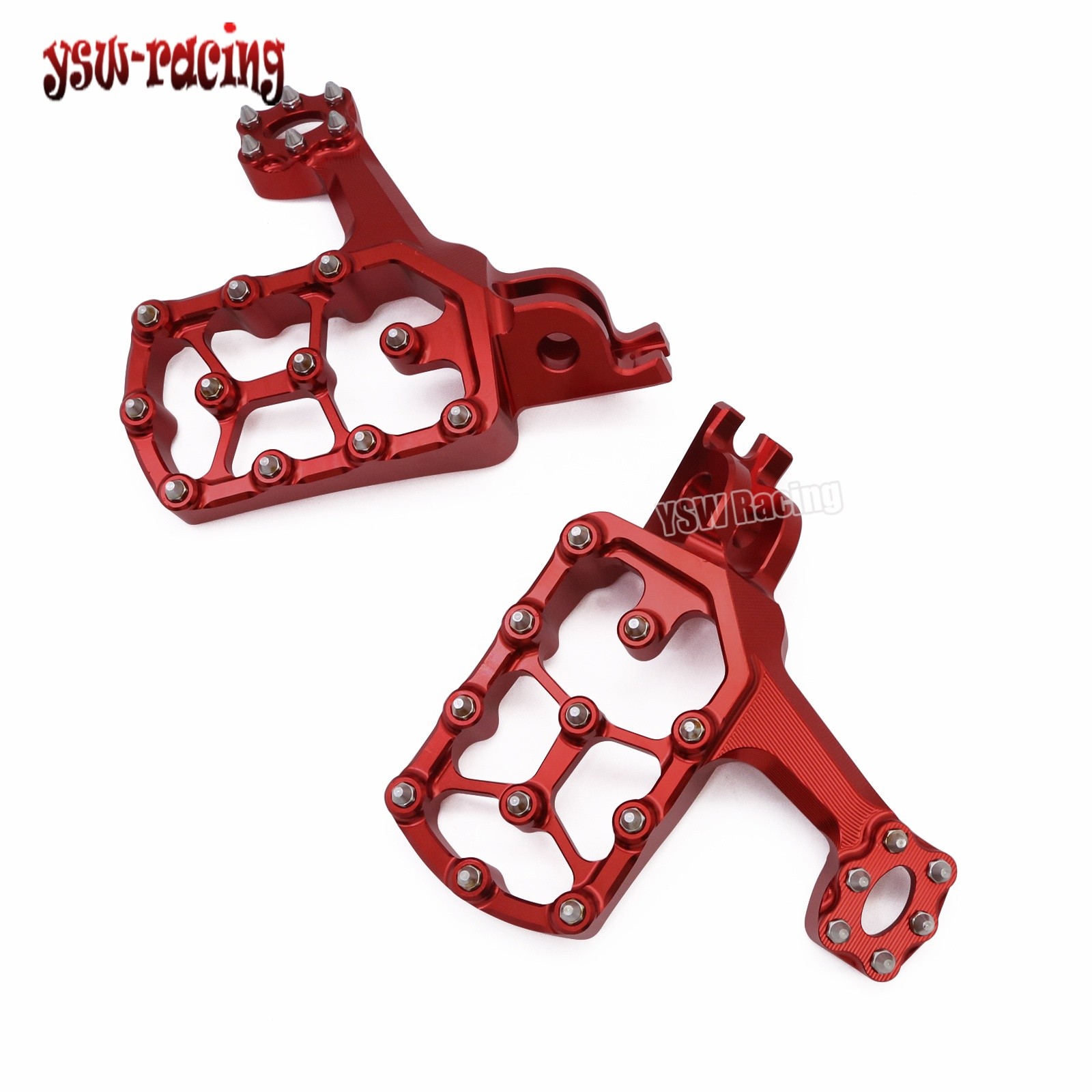 For Honda CRF250RX CRF450RX 2017-2022 Extended Footpeg Footrest CNC Aluminum Red