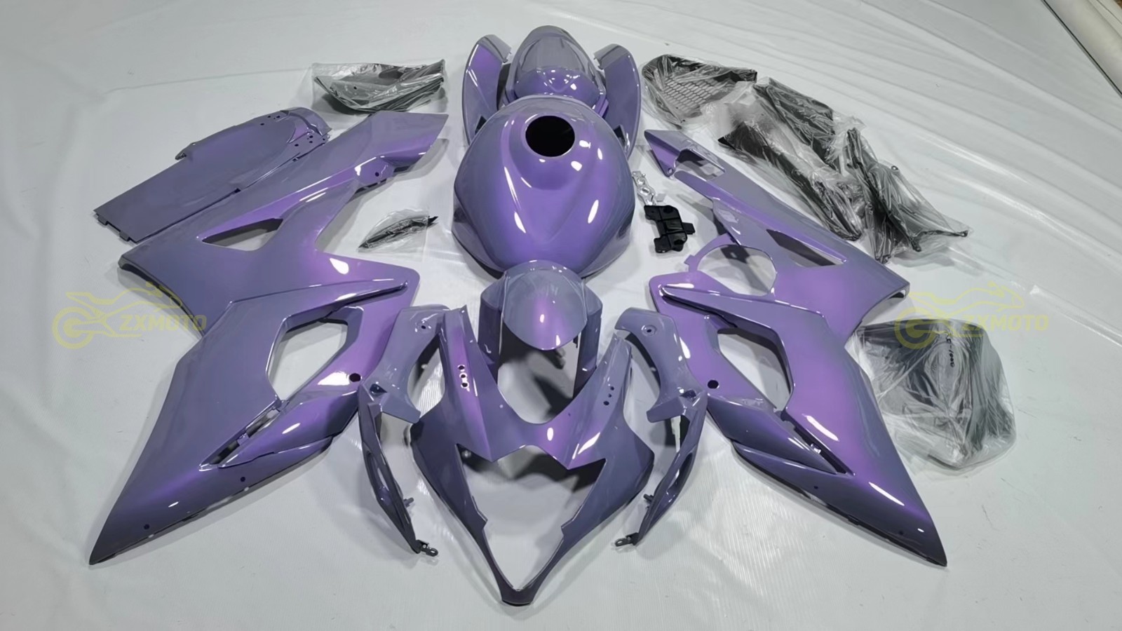 For Suzuki GSXR1000 2005 2006 Chameleon Gray Dazz Purple Fairing Kit +Tank+Bolts