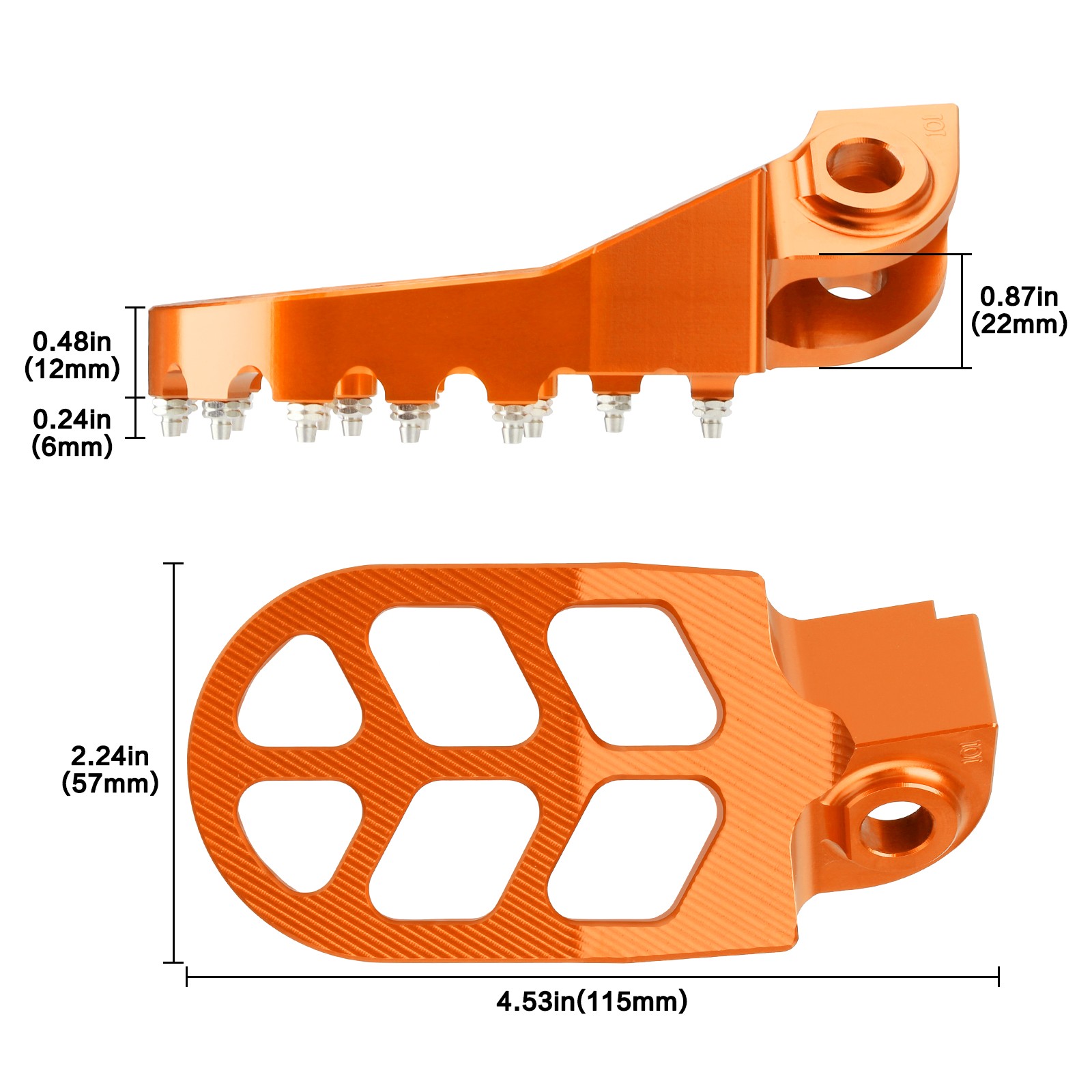 Wider Foot Pegs Footrests For KTM 50SX 65SX 80SX 125SX 150SX 250SX 380SX 400SX
