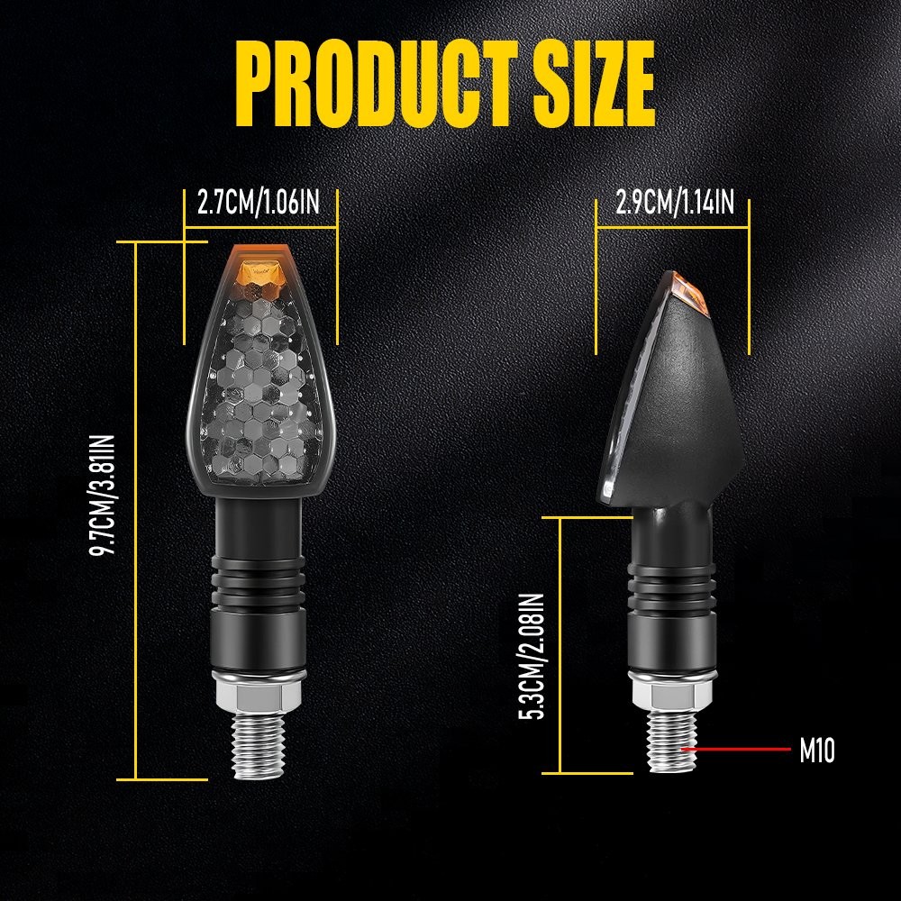 4X LED Turn Signal Light Blinker Amber for Honda Dual Sport Dirt Bike Motorcycle