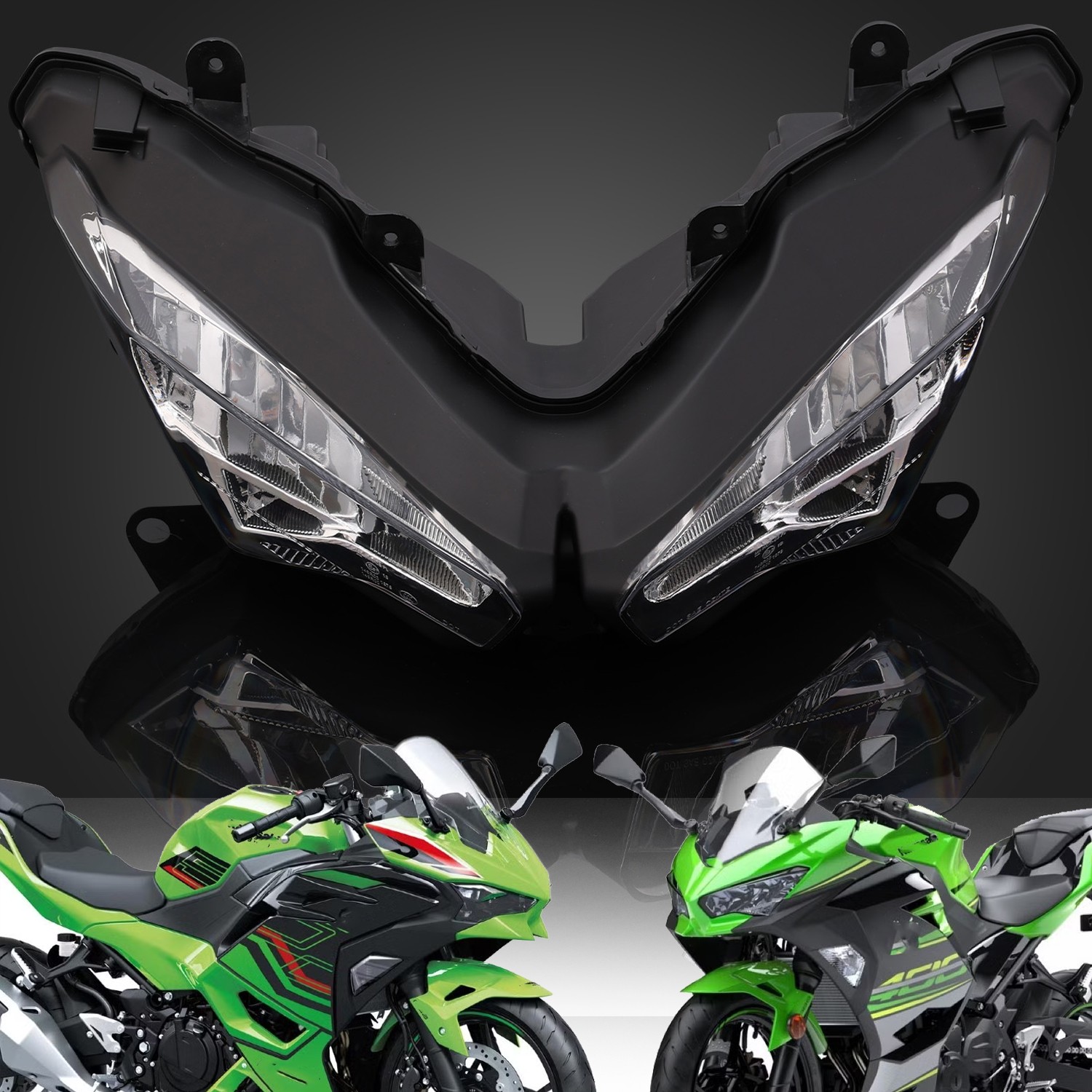 New ABS Front Headlight Assembly Fit For Kawasaki Versys 1000 KLZ 1000 2019-2023