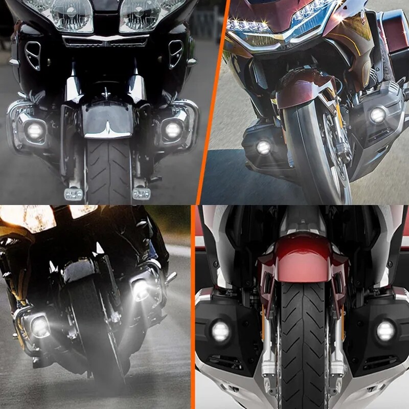 Aluminum Alloy For Honda GL1800 1800 Goldwing 2001-2010 LED Driving fog lights