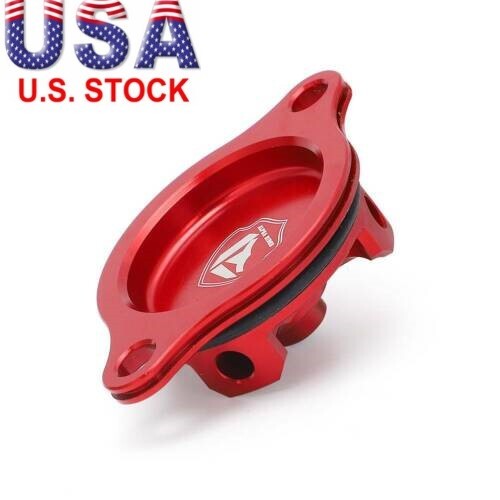 Oil Filter Cover Cap Plug For Honda CRF450R 2002-2003 2004 2005 2006 2007 2008
