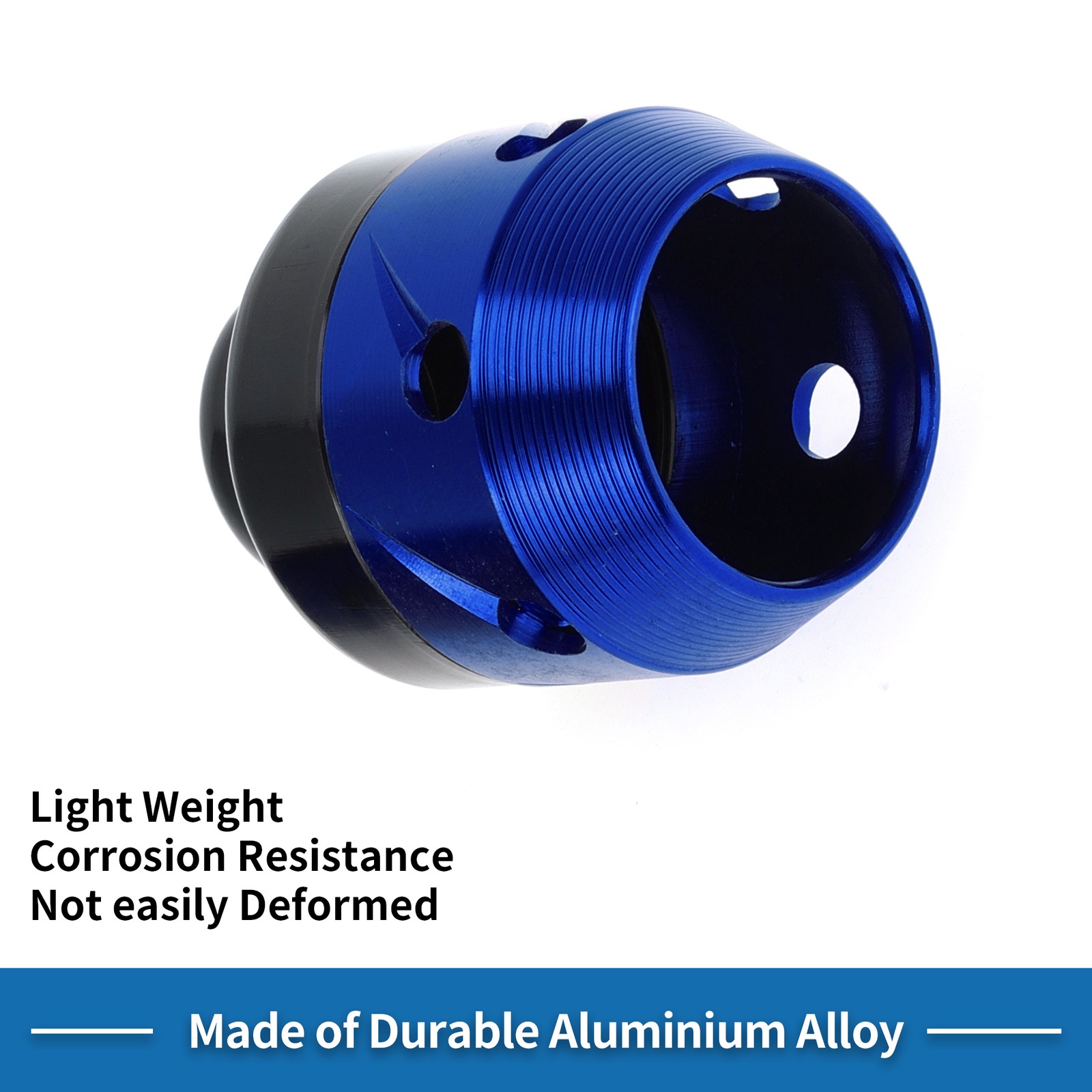 Motorcycle Front Fork Frame Sliders Falling Protection Aluminum Alloy Blue 2 Pcs