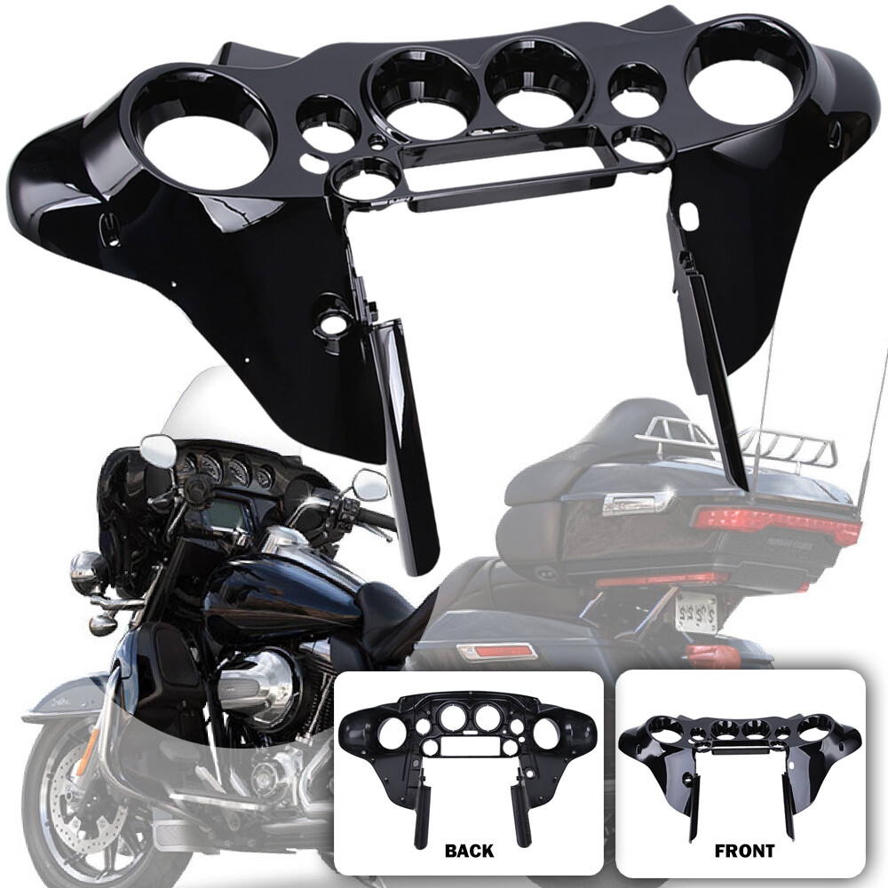 Vivid Black Inner Outer Fairing/Switch Cap For Harley Electra Street Glide 96-13
