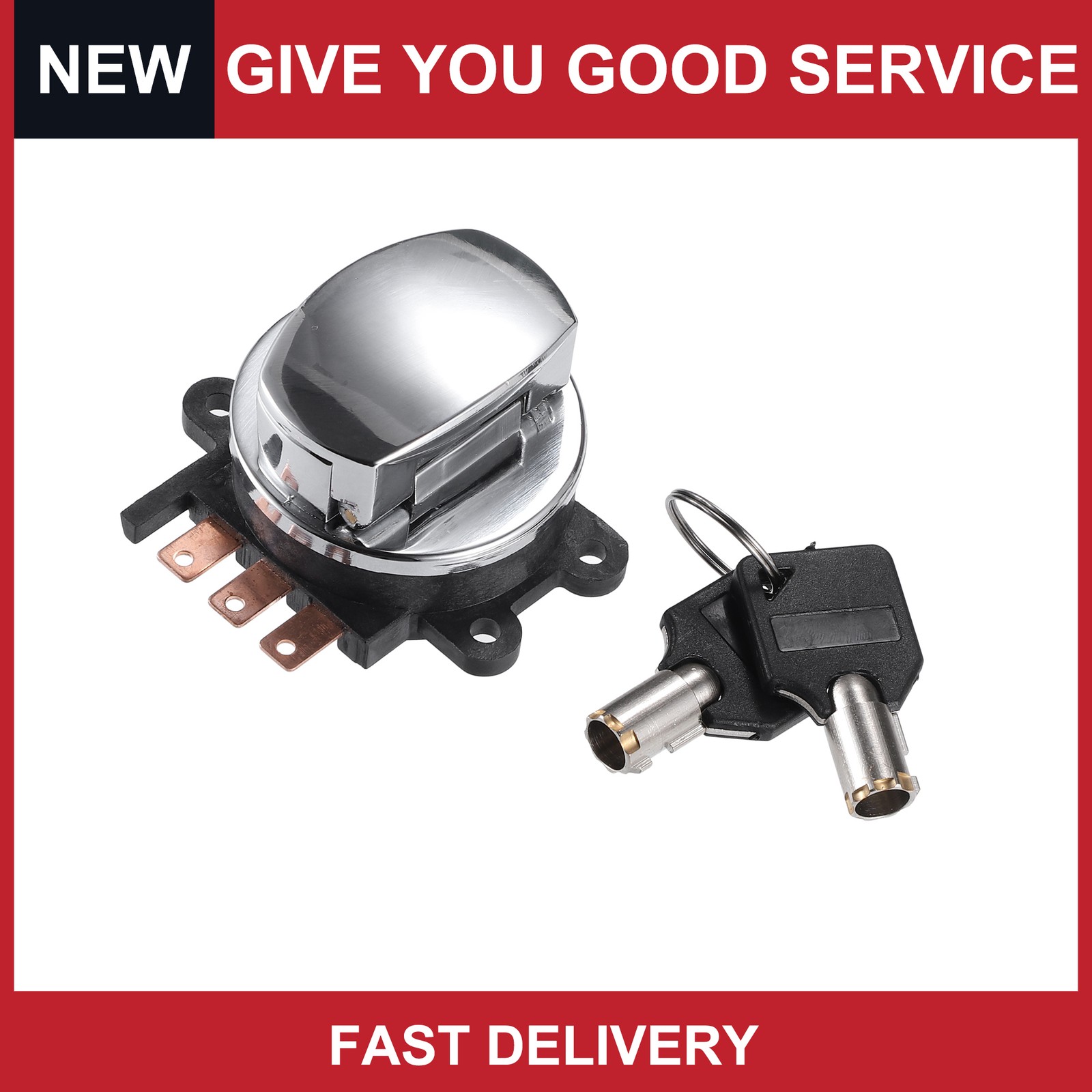 1 Set Round Key Ignition Switch fit for Harley-Davidson Softail Road King
