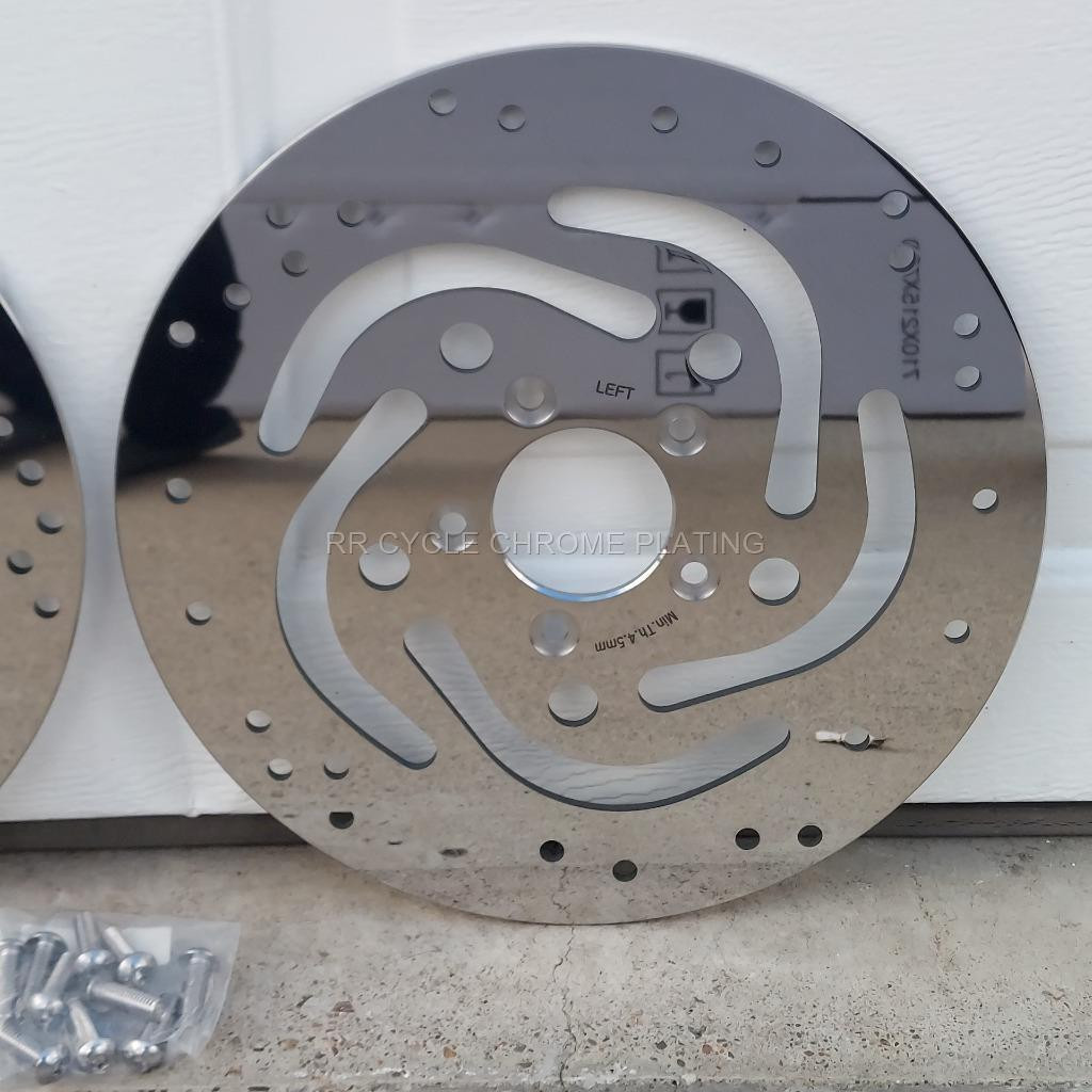 Harley Polished Rotors 11.5″ Front & Rear 00-14 Softail, Heritage Fatboy Deluxe