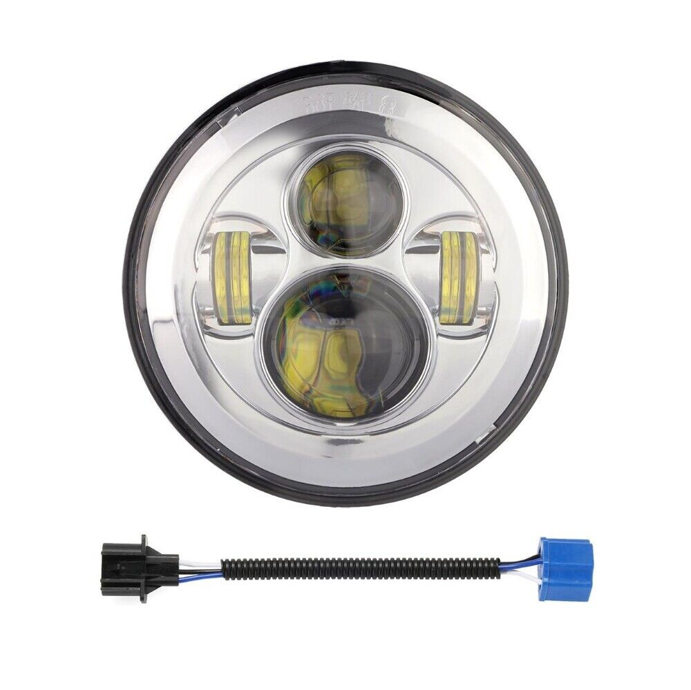 7″ LED Headlight + 4.5″ Fog Light For Kawasaki VN Vulcan 500 750 800 900 1500
