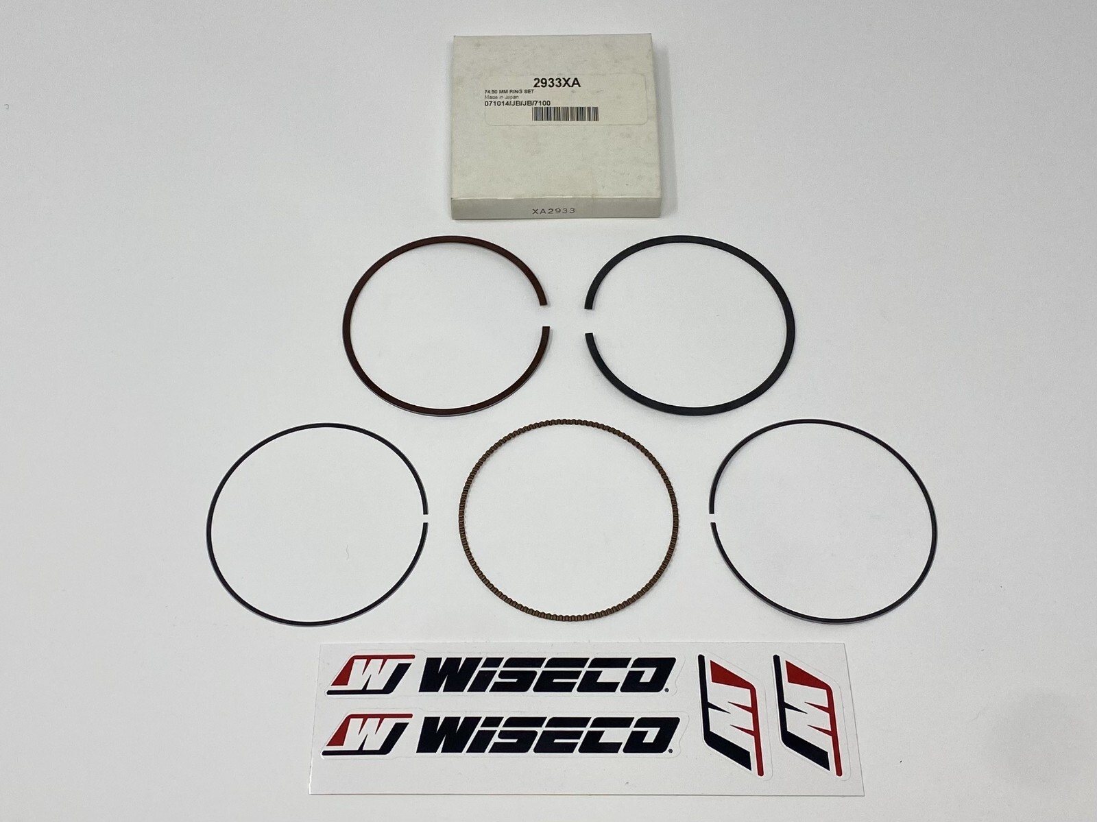WISECO 2933XA XA PISTON RING RINGS SET 74.50mm 74.5mm 2.933″ XA2933