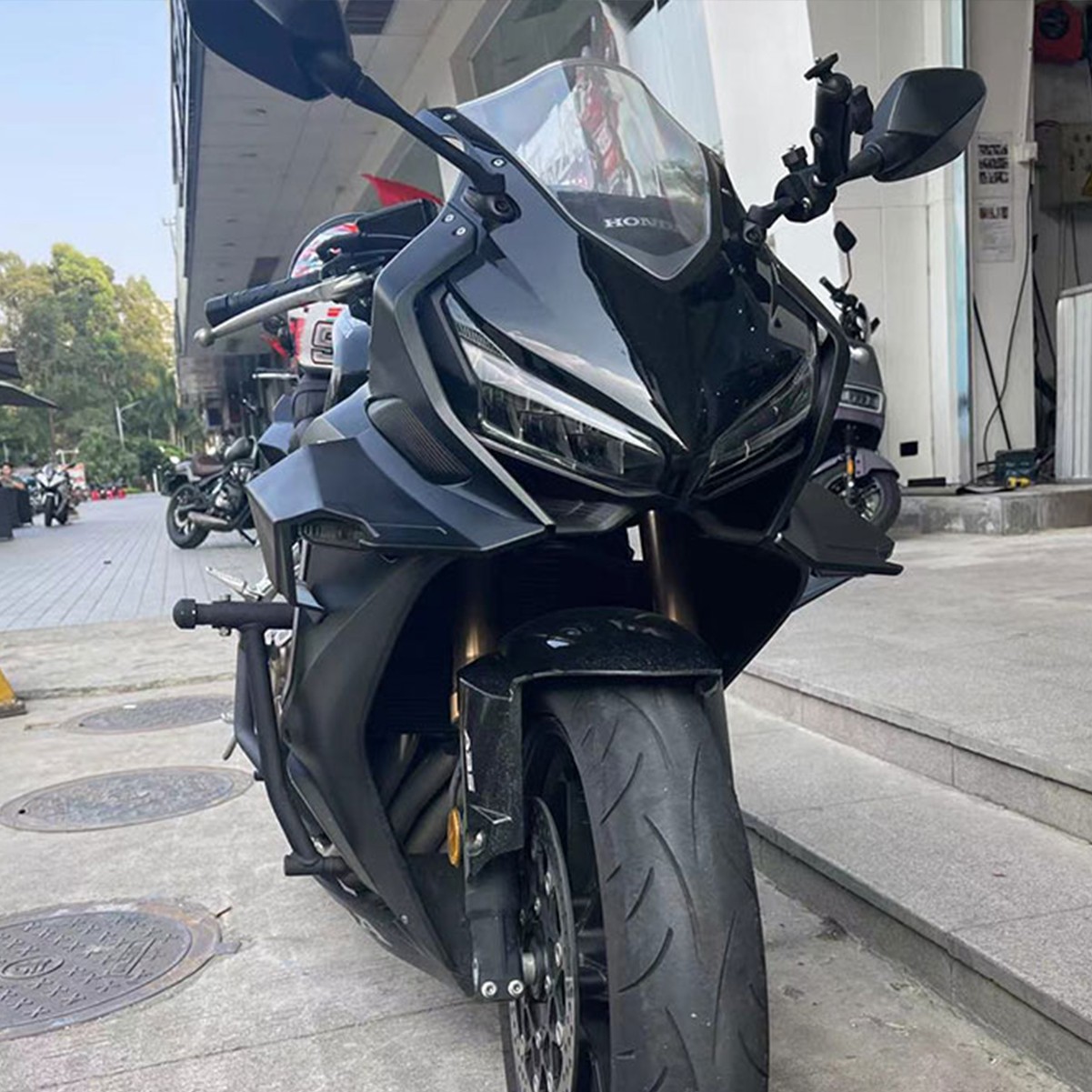 Side Winglets Wing Spoiler Fairing Black Matte For Honda CBR650R 2019-2026
