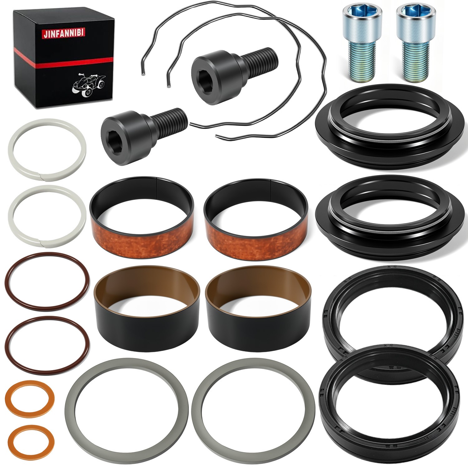 49mm Front End Fork Leg Rebuild Seals Kit Fit For Harley Electra Glide 2014-2018