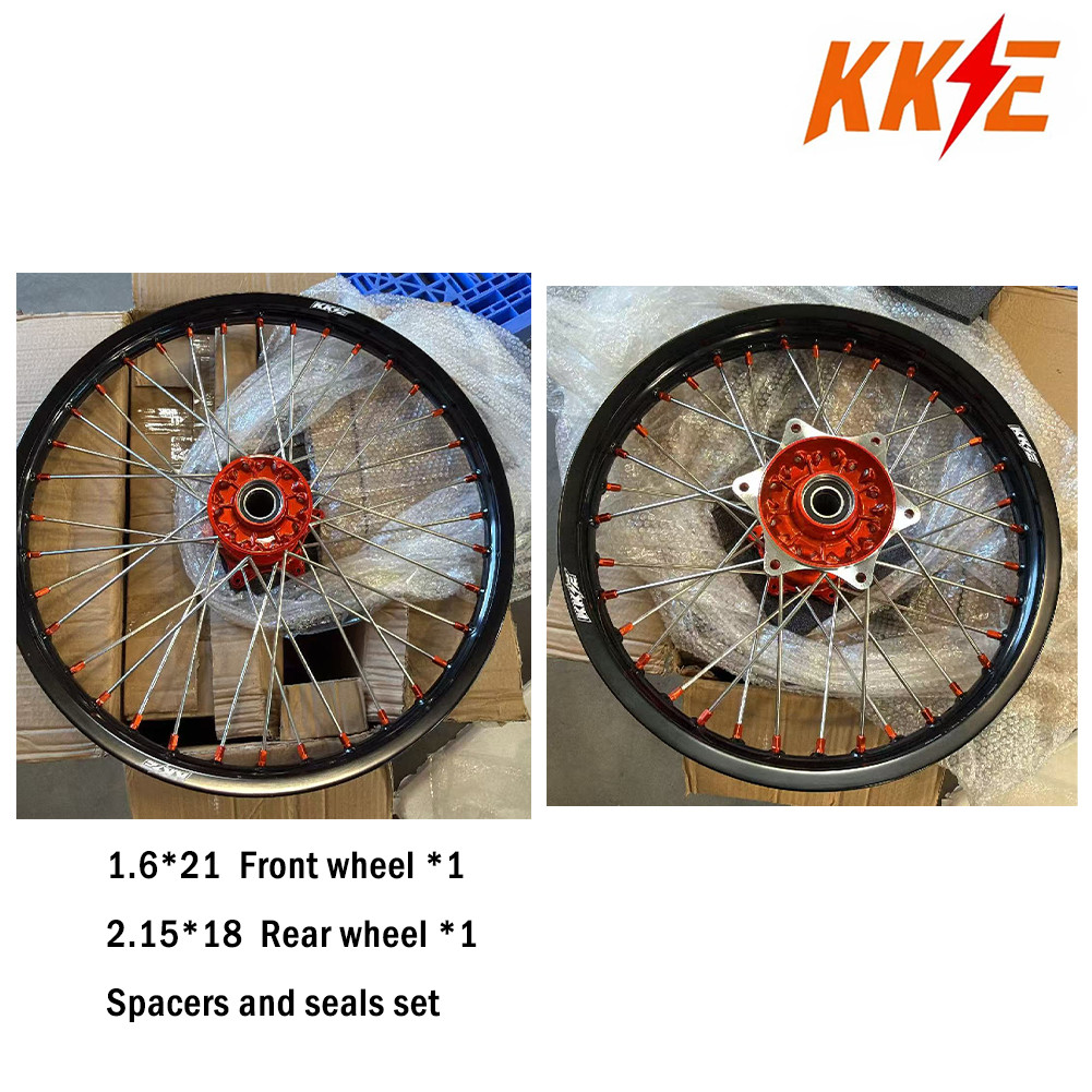 KKE 21-18” Cast Wheels Rims Fit KTM EXC F SX XCF XC SXF XCW 125-350CC 2003-2026