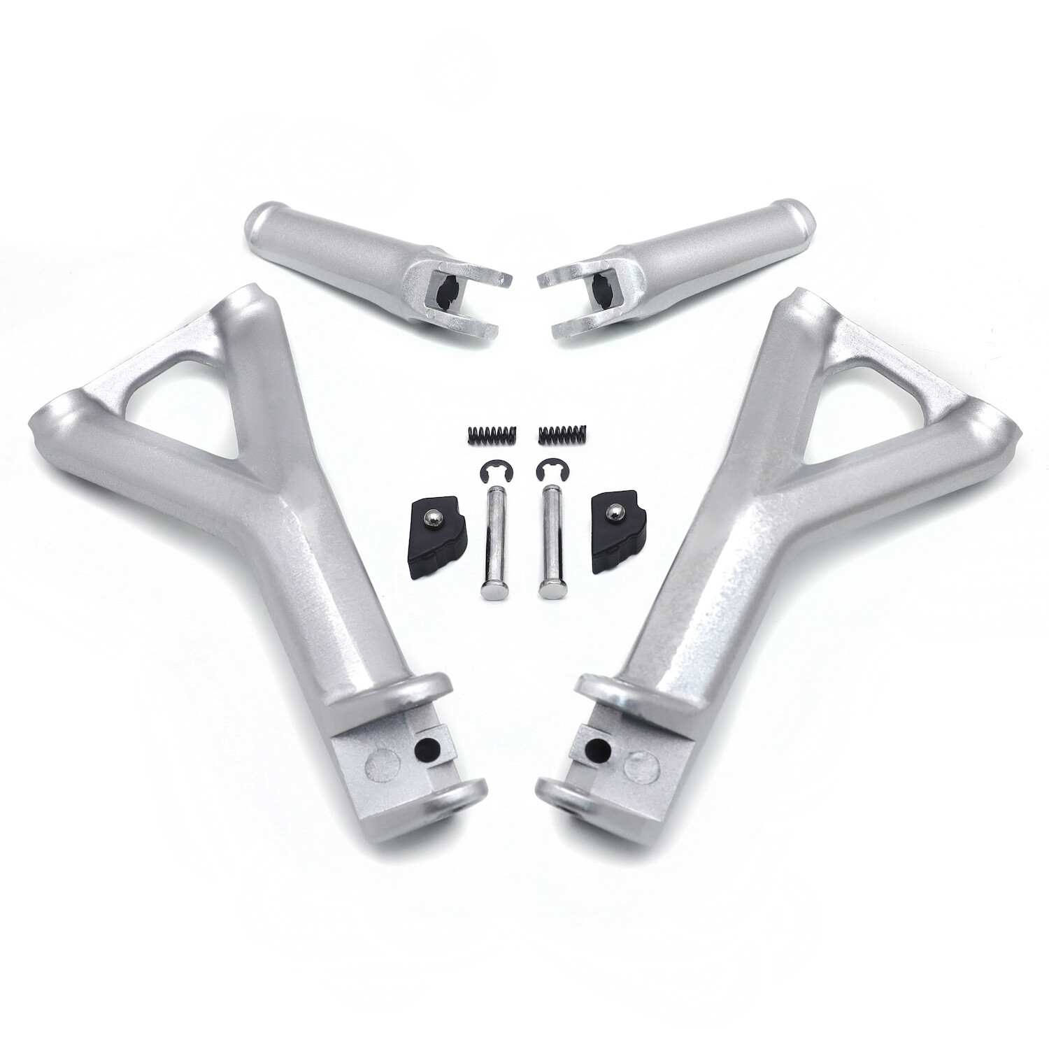 Silver Rear Passenger FootPeg Bracket Pedal For 2018-2020 Ducati Panigale V4/S