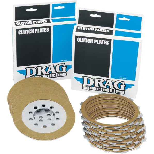 Drag Specialties Steel Clutch Plate Kit (8 Plates) for XL 71-E84 1131-0445