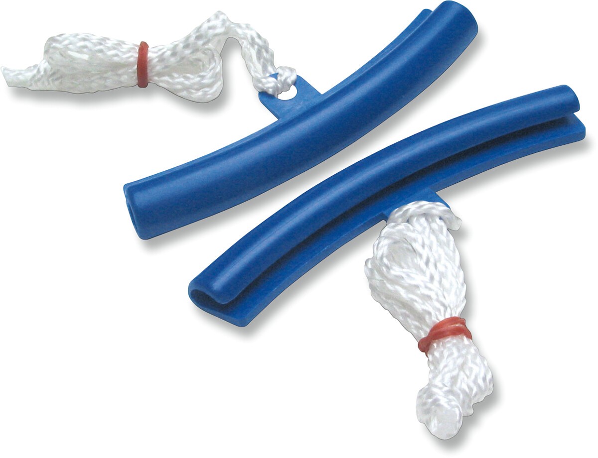 Motion Pro 08-0357 Rim Protector Blue Nylon Pair w/ Retrieval Cord