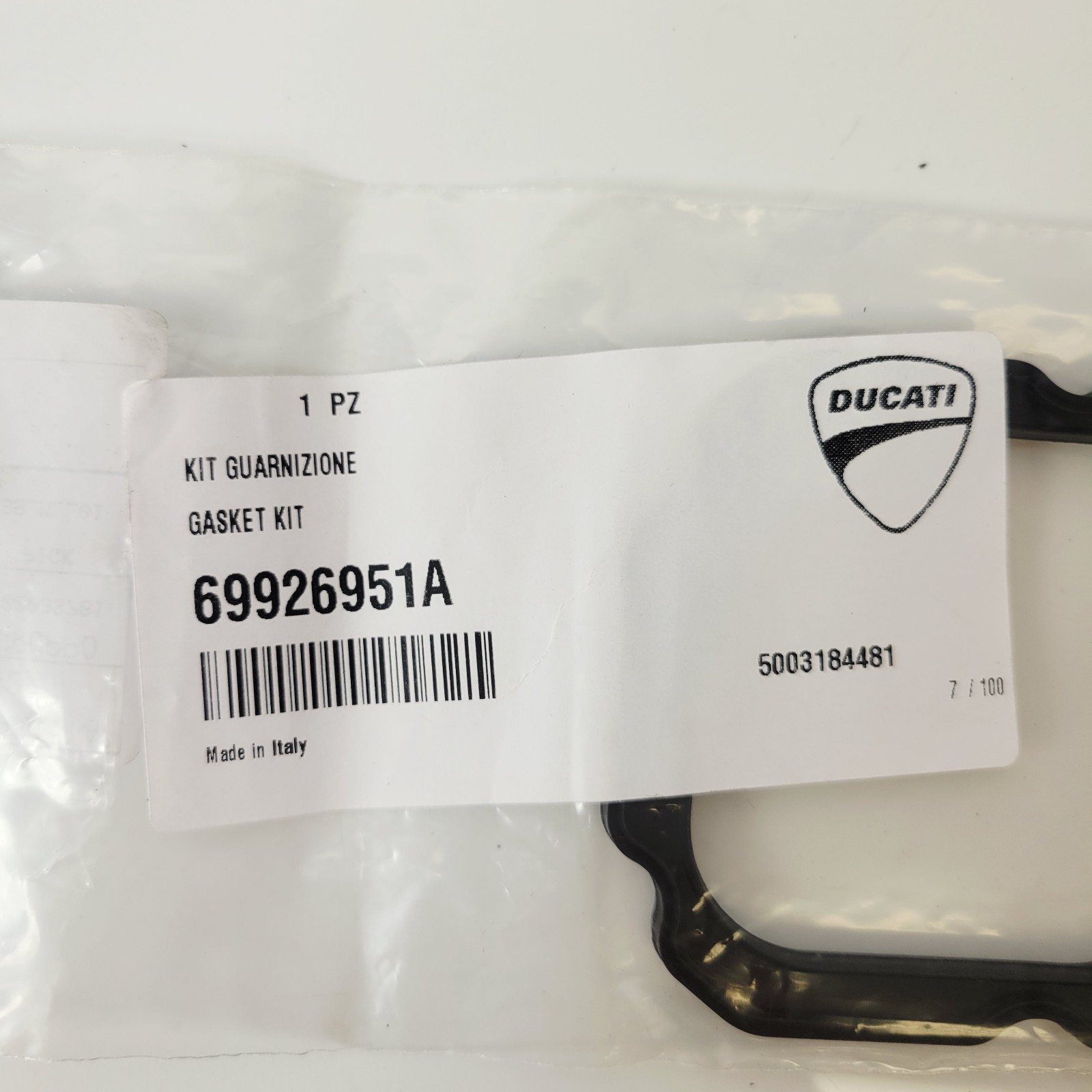 Genuine Ducati Fuel Tank Gasket Kit Hypermotard Monster XDiavel OEM 69926951A