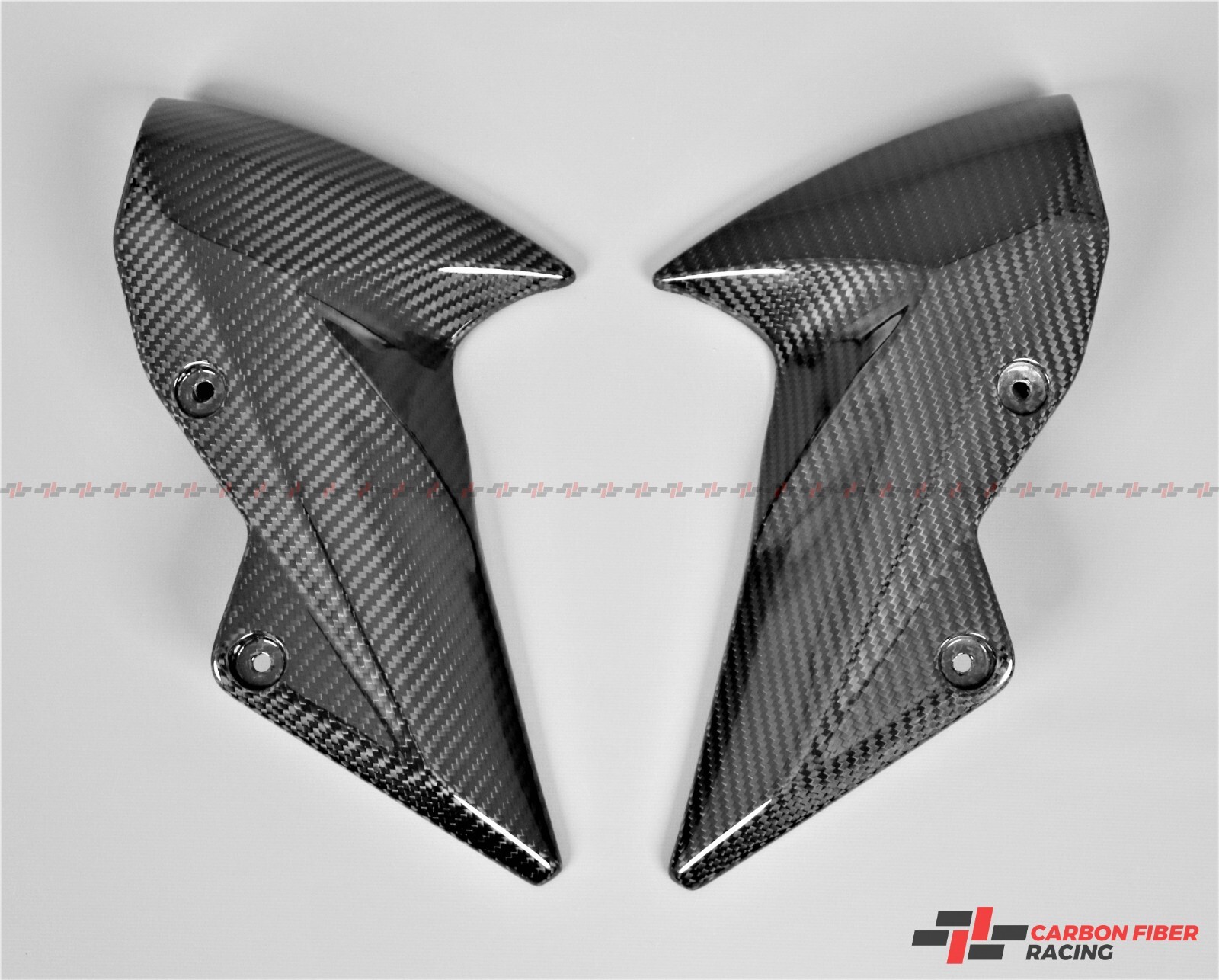 2007-2012 Kawasaki Z750 Side Covers – 100% Carbon Fiber