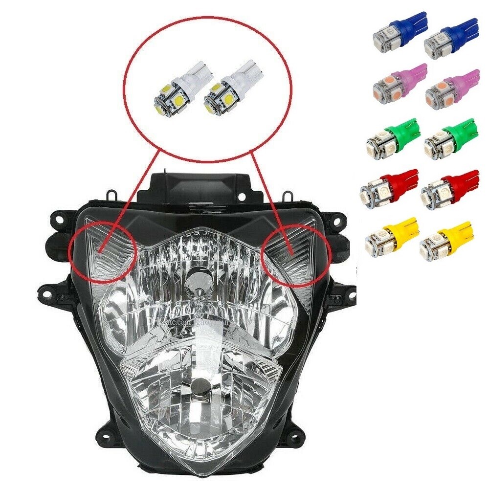 Suzuki GSXR LED Headlight Pilot Park Lights T10 194 GSXR 600 GSXR 750 GSXR 1000
