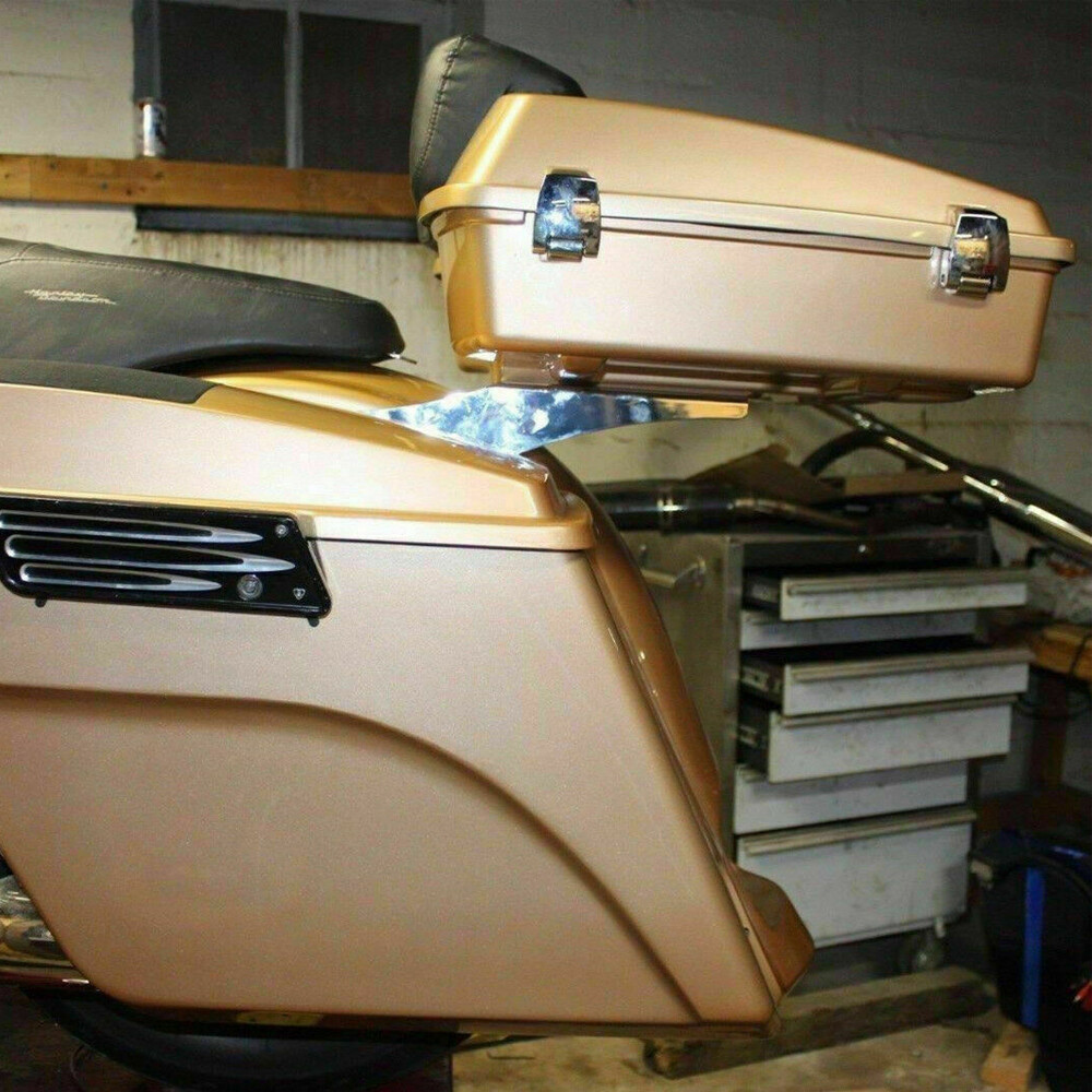 King Razor 2 Up Tour Pack Pak Trunk Mount Bracket Rack For Harley Touring 97-08