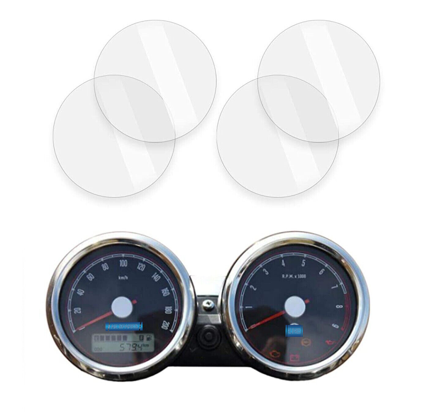 Instrument Cluster Screen Protector For Royal Enfield Interceptor GT Con 650