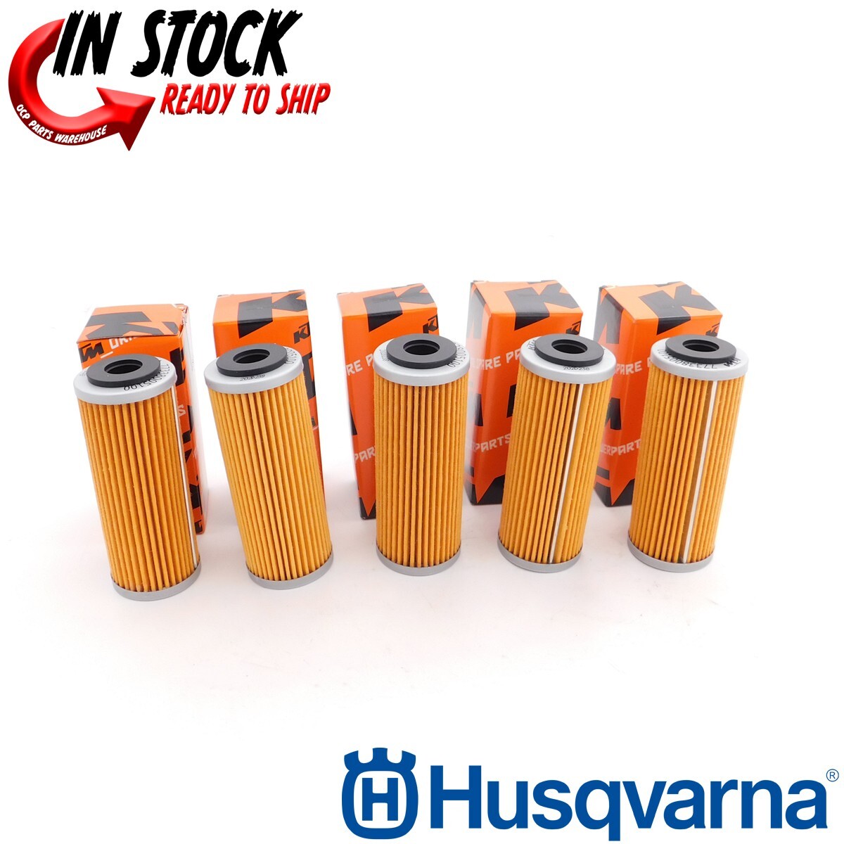HUSQVARNA KTM 5 OIL FILTERS 250 350 400 450 500 530 SX XCF SXF EXC 77338005100