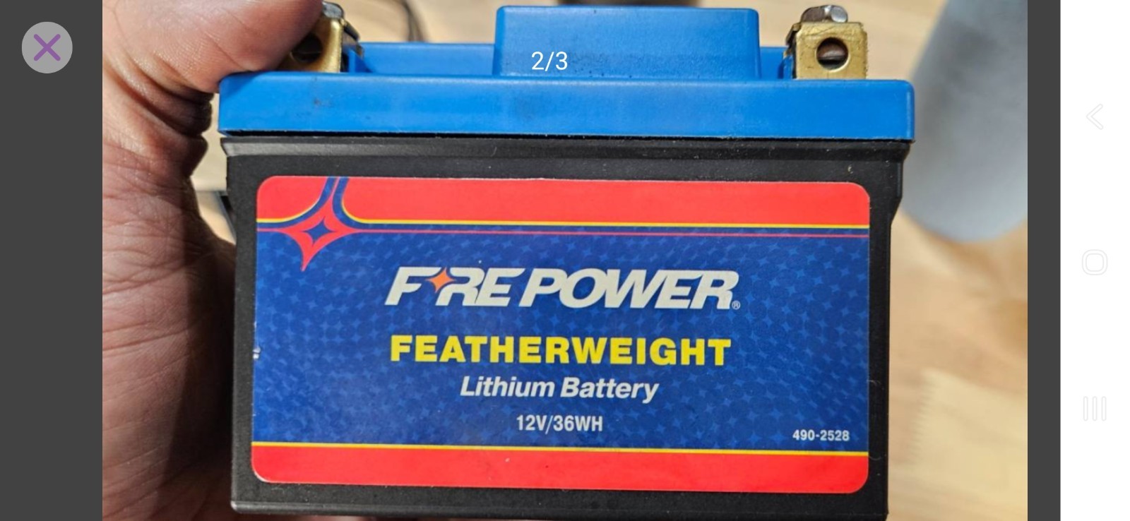 Firepower Featherweight 12v/36wh LiPo 180cca Powersports Battery