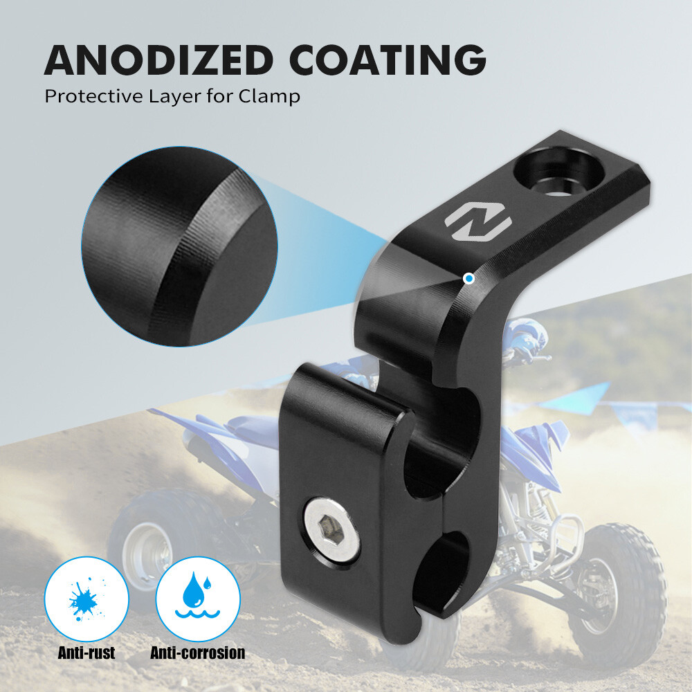 Aluminum Dual Brake Line Cable Clamp Holder For Yamaha Raptor 700 700R SE 2014+