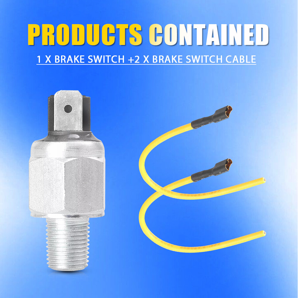 Hydraulic Rear Brake Stop Light Switch Cable Fit For Harley-Davidson Replacement