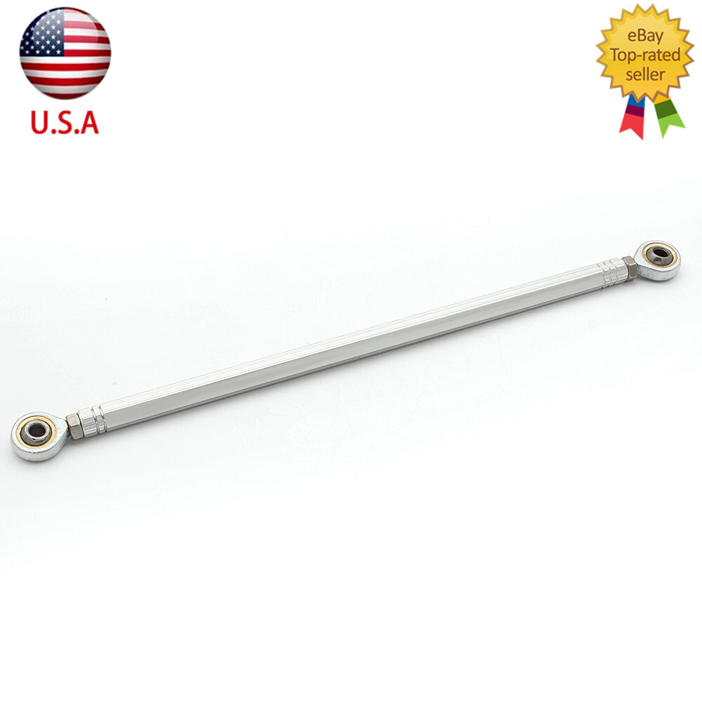 100MM CNC Rearset Gear Shift Rod Linkage Universal Modify Footpeg M6 Silver