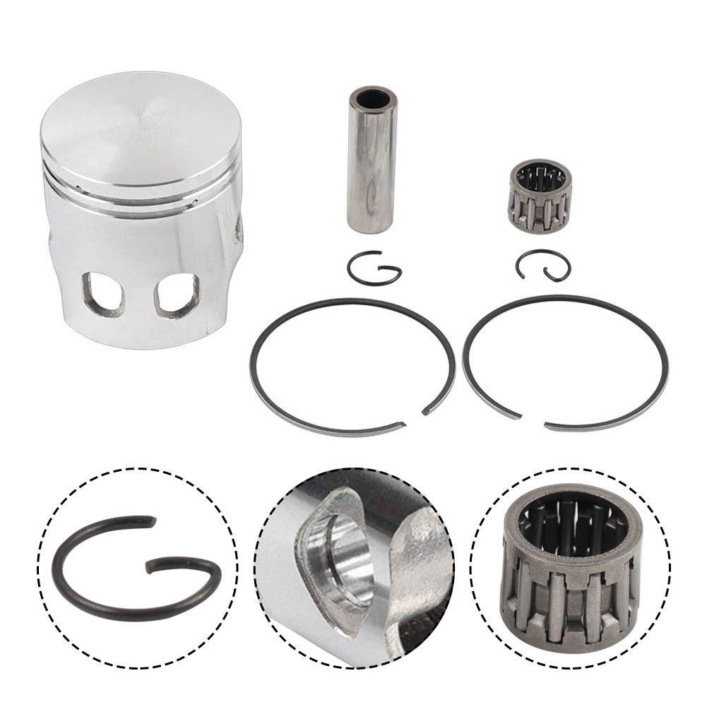 Motorcycle 47MM Piston 10MM Pin Kit Fit Jog 80CC Scooter Moped Bike Steel