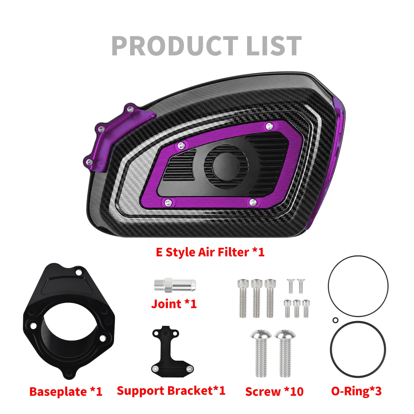 Air Filter Purple Air Cleaner For Harley Road Glide FLTRX ST FLTRXSTSE 2024-25