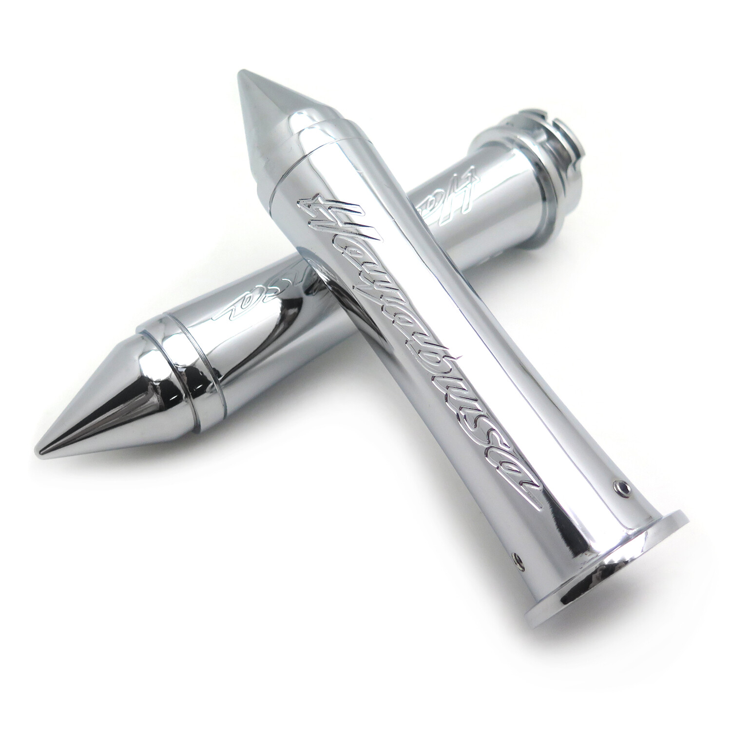 Custom 7/8″ 22mm Handlebar Grips For Suzuki Gsxr 1300 R Hayabusa All Year Chrome