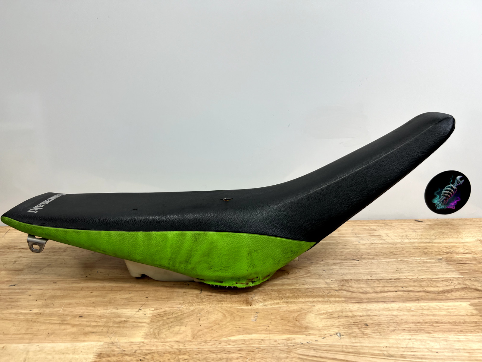 2007 KX250F Complete Seat Assembly Black Green Cover Kawasaki KX450 06-07