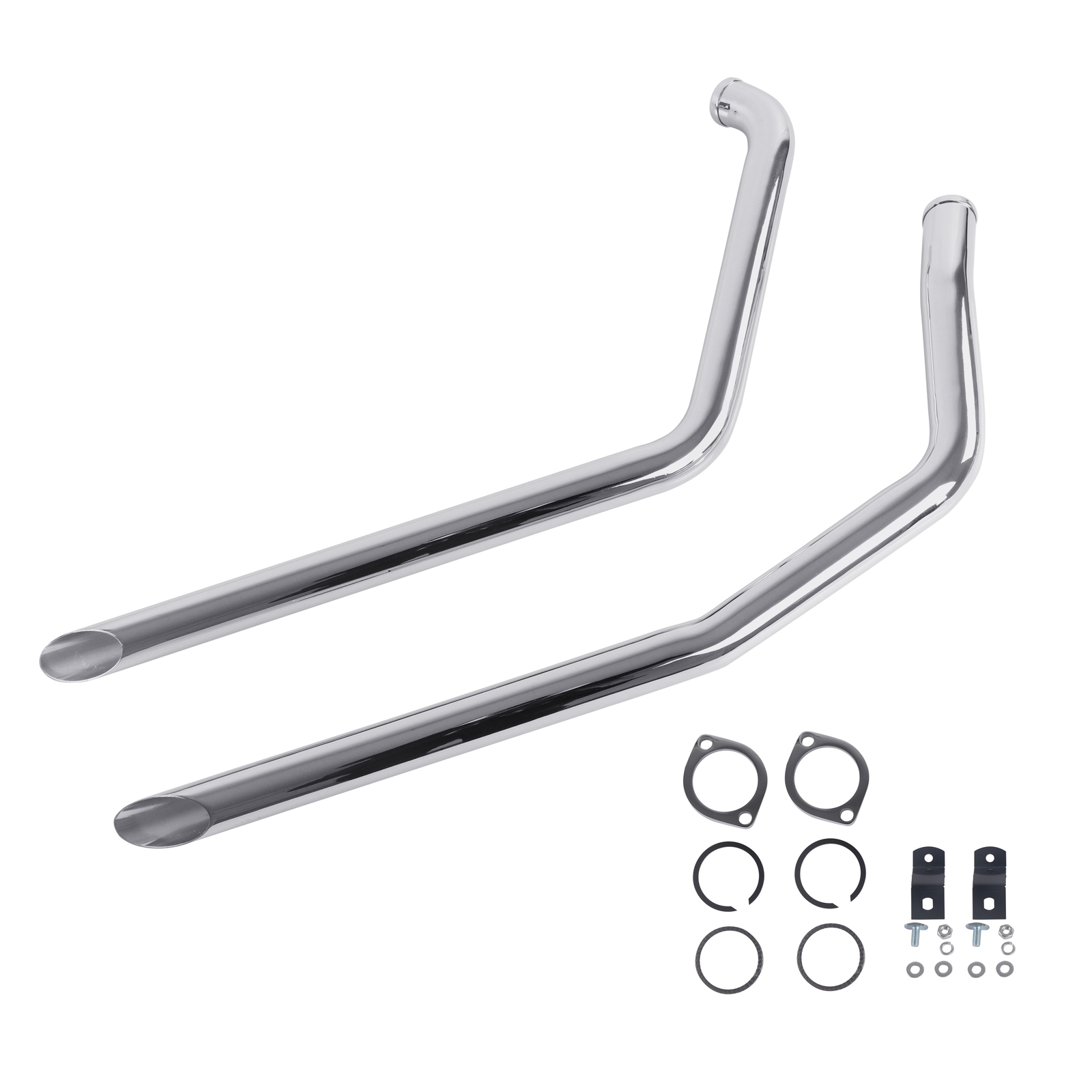 IRON GROWL 1.75” Drag Pipes for Harley Davidson Softail Exhaust 1986-2006 Bikes