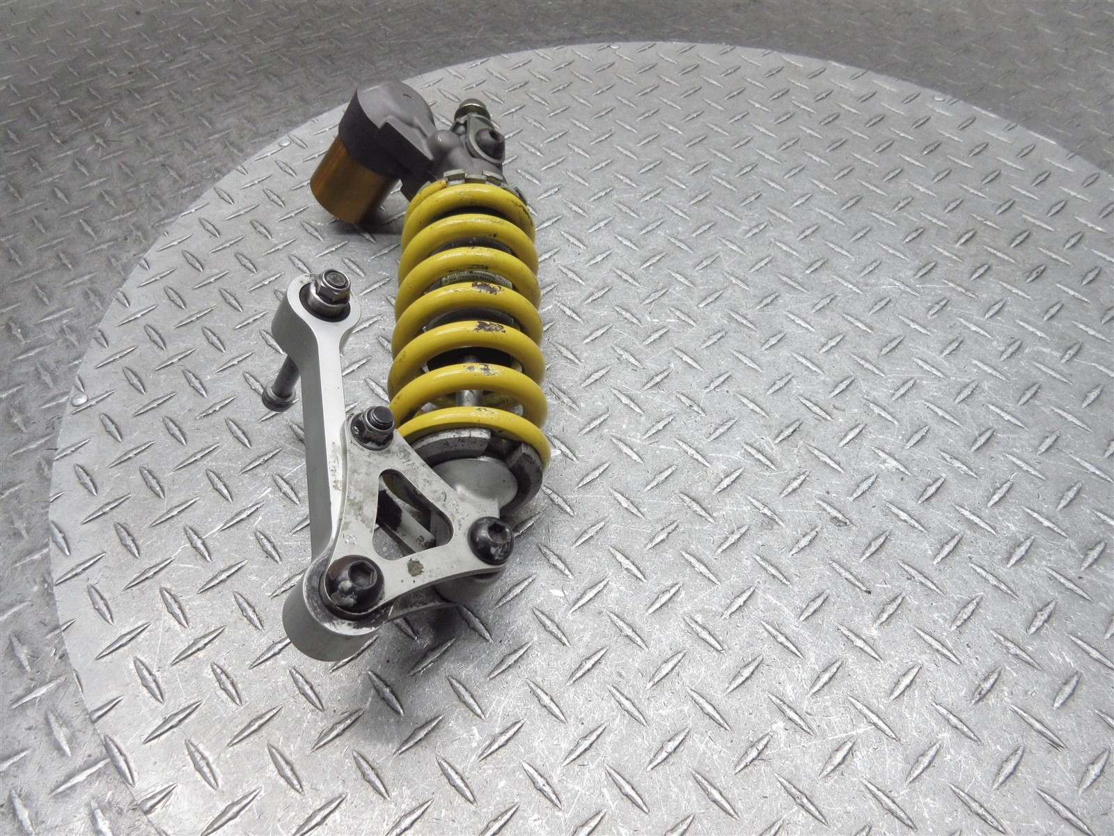 2008 06-08 Triumph Daytona 675 OEM Rear Shock Suspension Spring Linkage