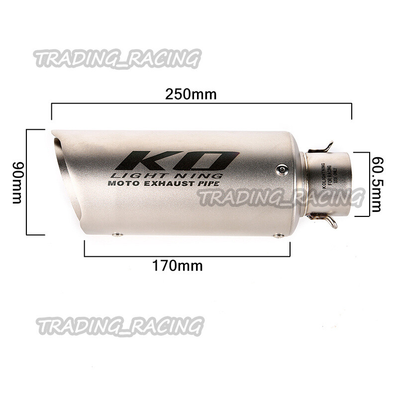 38-51mm 2.4″ Universal Exhaust Pipe DB Killer Muffler For Motorcycle ATV Scooter