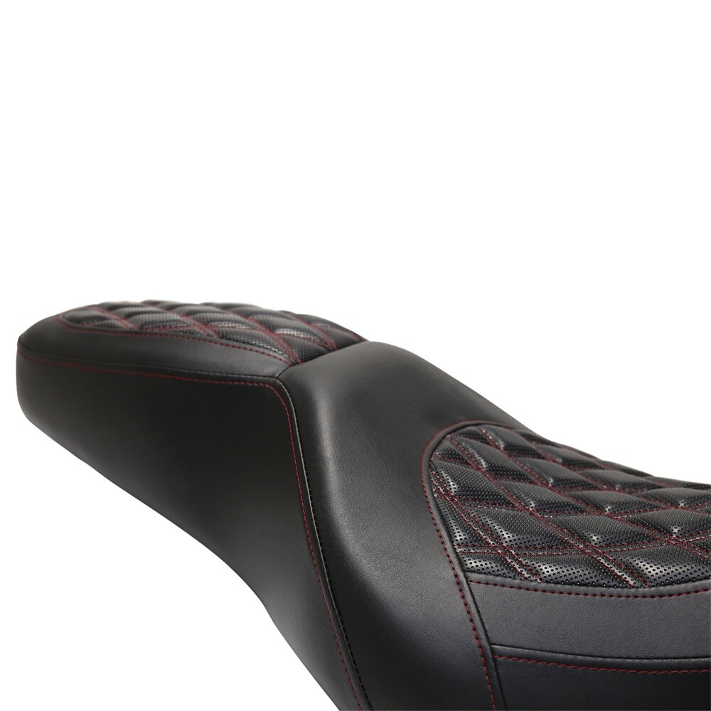 Seat Red Line Two-Up Driver & Passenger For Harley Road King Models 1997-2007 US