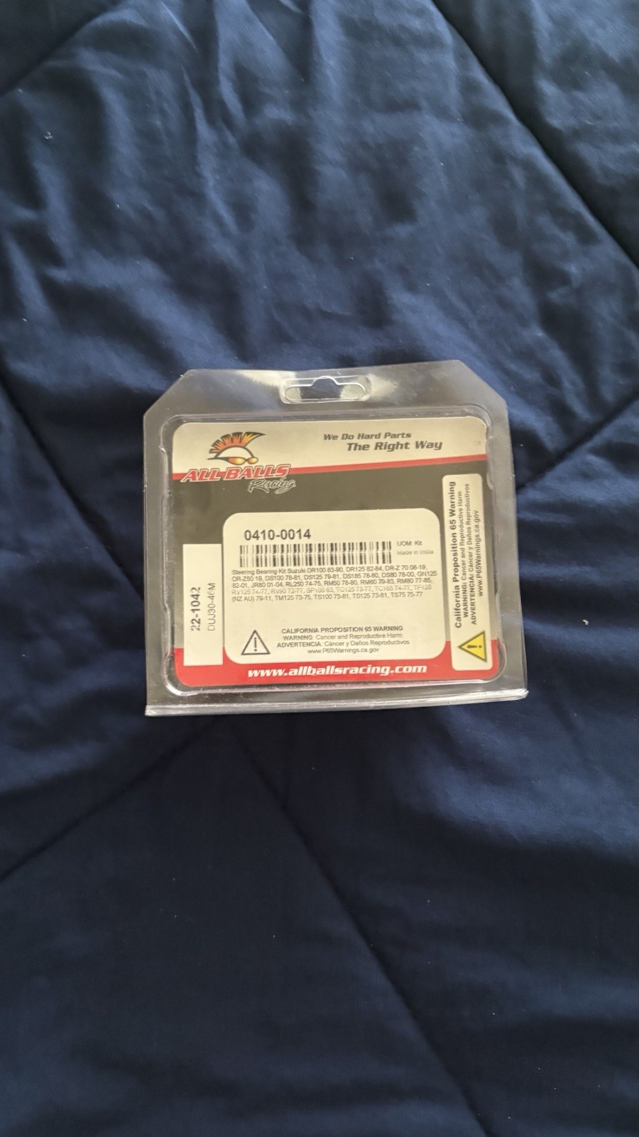 All Balls Racing 0410-0014 Steering Bearing Kit New