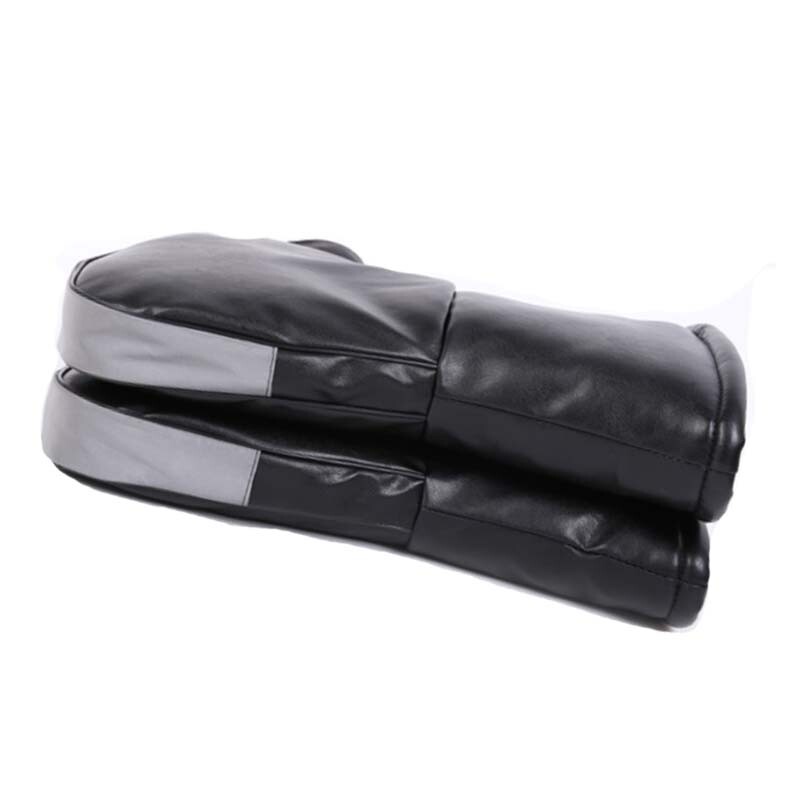Motorcycle Handlebar Gloves Hand Fur Muffs PU Leather Winter Thermal Warm Mitts