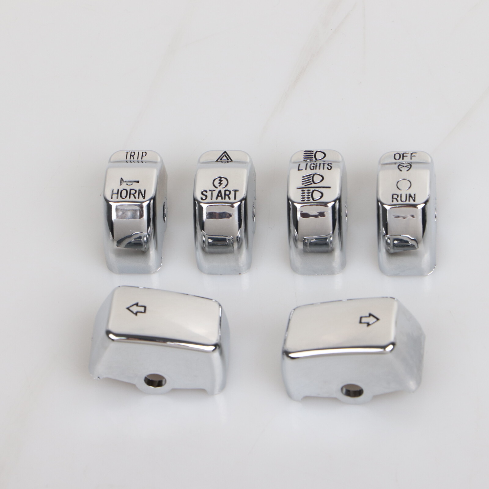 ABS Hand Control Switch Housing Button Cap For Harley Sportster 883 Dyna Softail