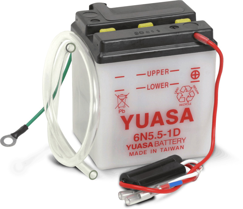 Yuasa Fits 6N5.5-1D Conventional 6-Volt Battery
